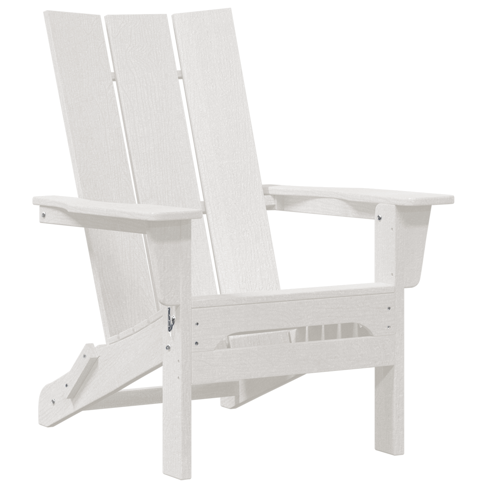 Scaunul Adirondack pliabil Alb 74.5x80.5x90 cm HDPE GartenMobel Dekor