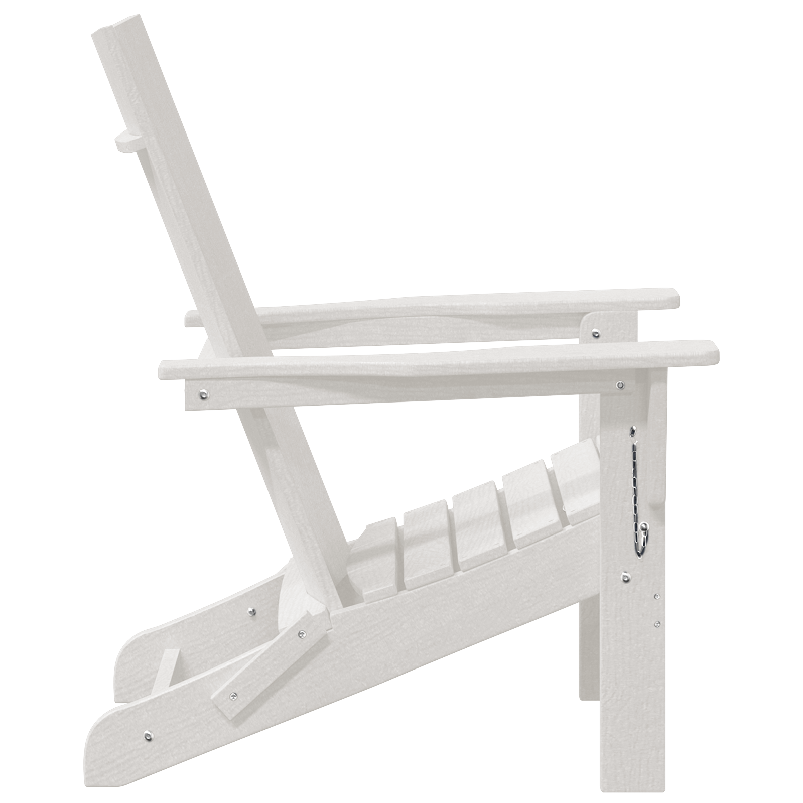 Scaunul Adirondack pliabil Alb 74.5x80.5x90 cm HDPE GartenMobel Dekor