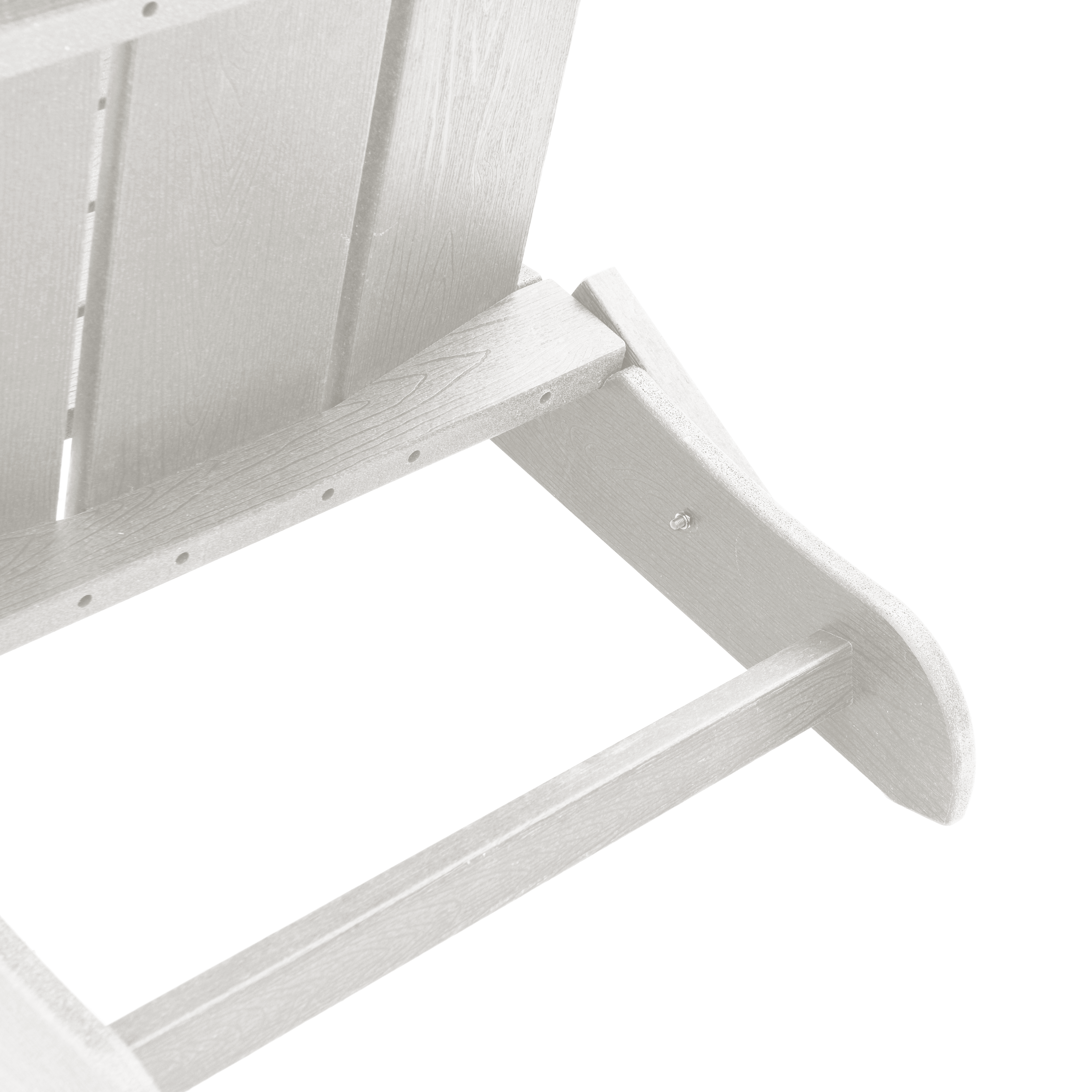 Scaunul Adirondack pliabil Alb 74.5x80.5x90 cm HDPE GartenMobel Dekor