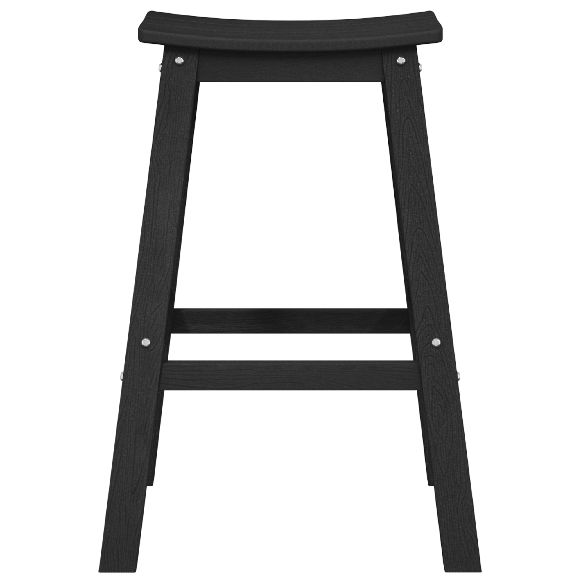 Taburete Bar 2 pcs Negru HDPE GartenMobel Dekor