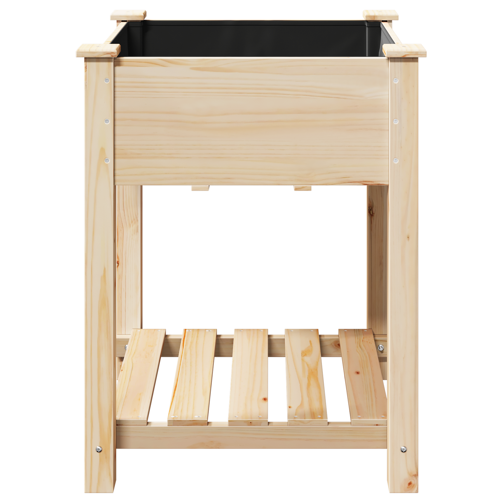 Jardiniere  cu raft 60x60x76 cm din lemn masiv de pin GartenMobel Dekor