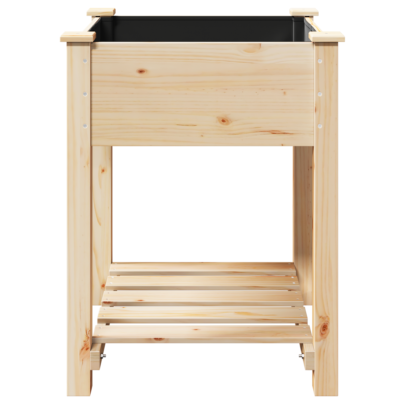 Jardiniere  cu raft 60x60x76 cm din lemn masiv de pin GartenMobel Dekor