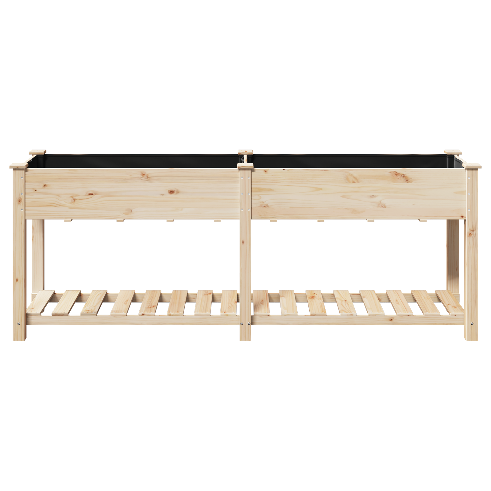 Jardiniță  cu raft 203x53x76 cm din lemn masiv de brad GartenMobel Dekor