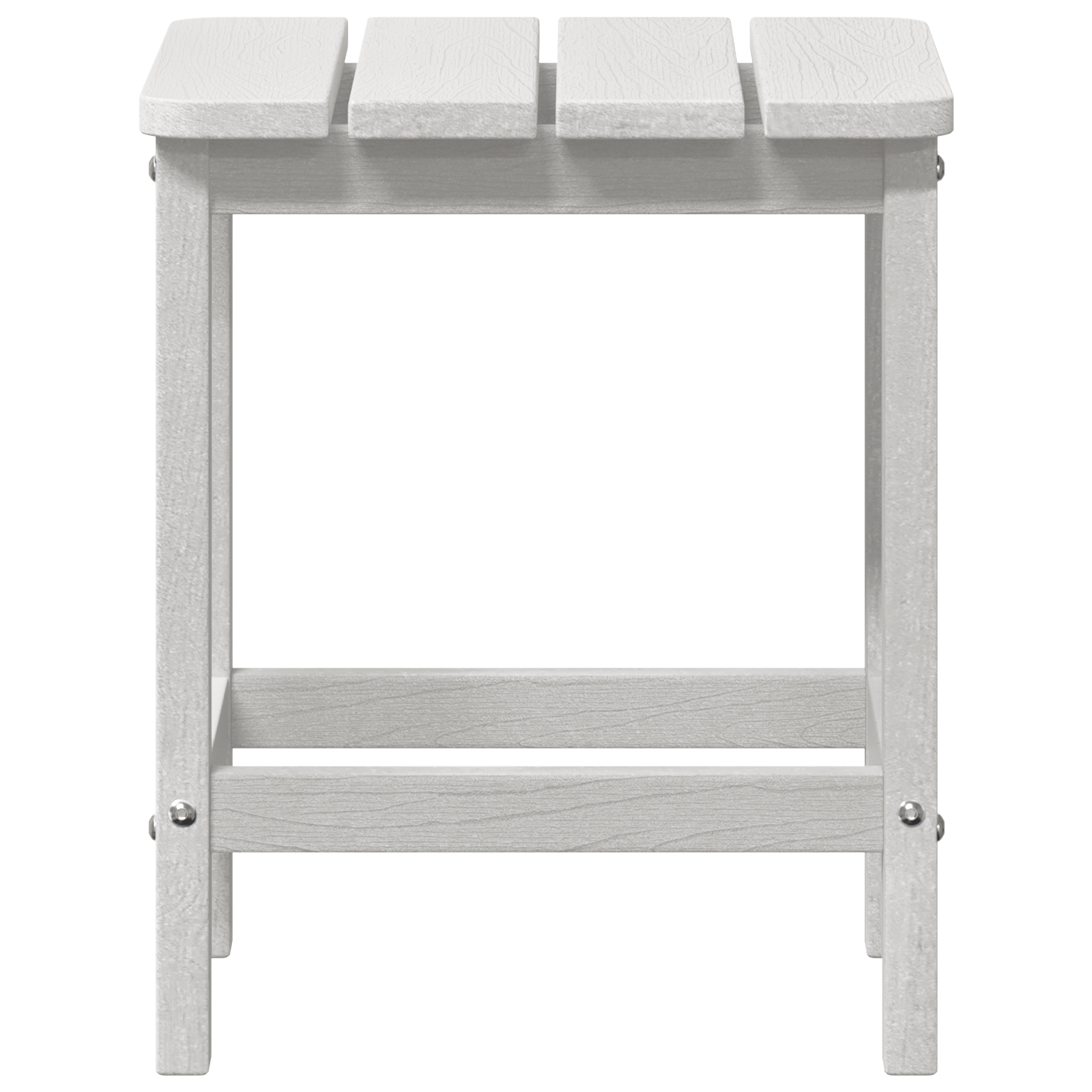 Masă laterală Adirondack Albă 38x38x45 cm HDPE GartenMobel Dekor