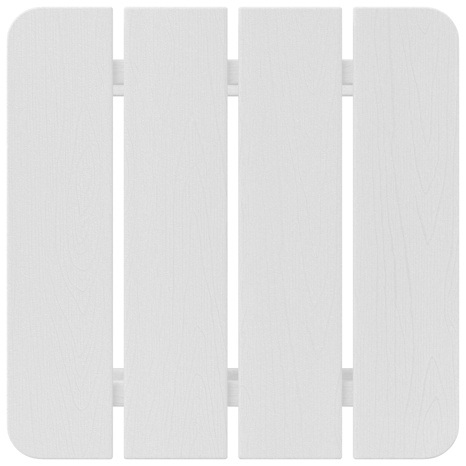 Masă laterală Adirondack Albă 38x38x45 cm HDPE GartenMobel Dekor