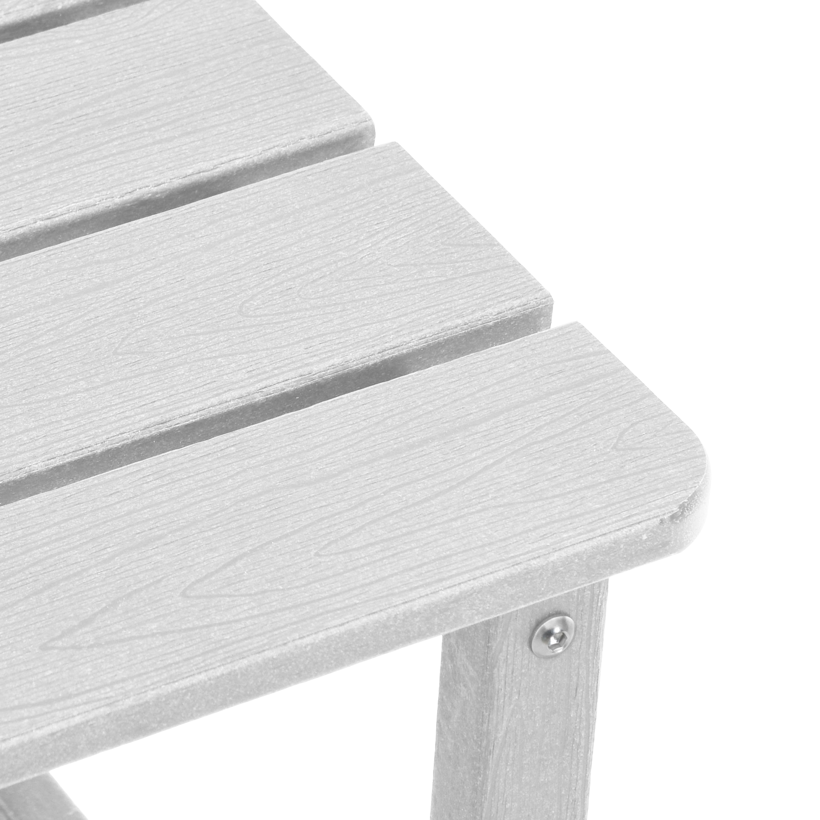 Masă laterală Adirondack Albă 38x38x45 cm HDPE GartenMobel Dekor