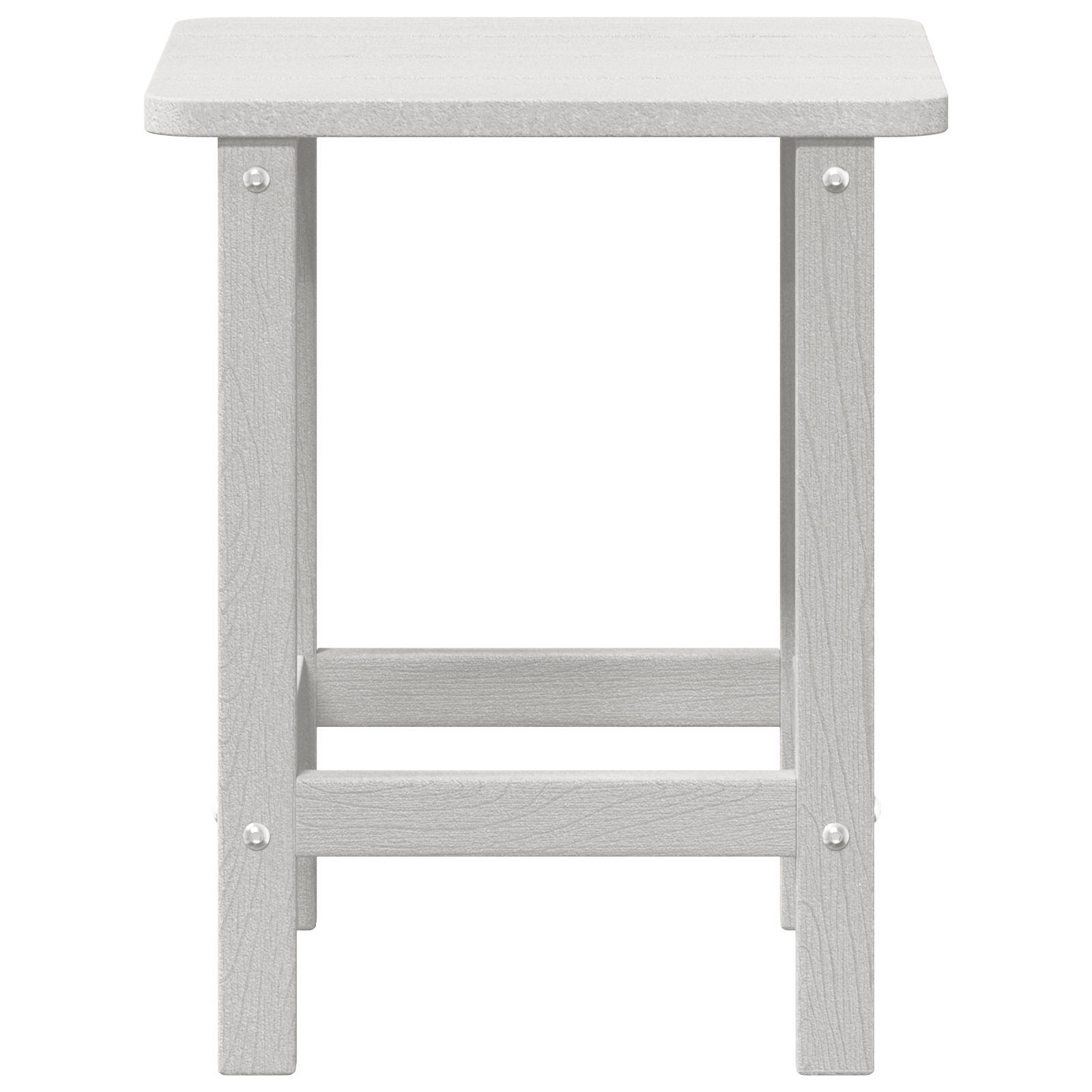 Masă laterală Adirondack Albă 38x38x45 cm HDPE GartenMobel Dekor