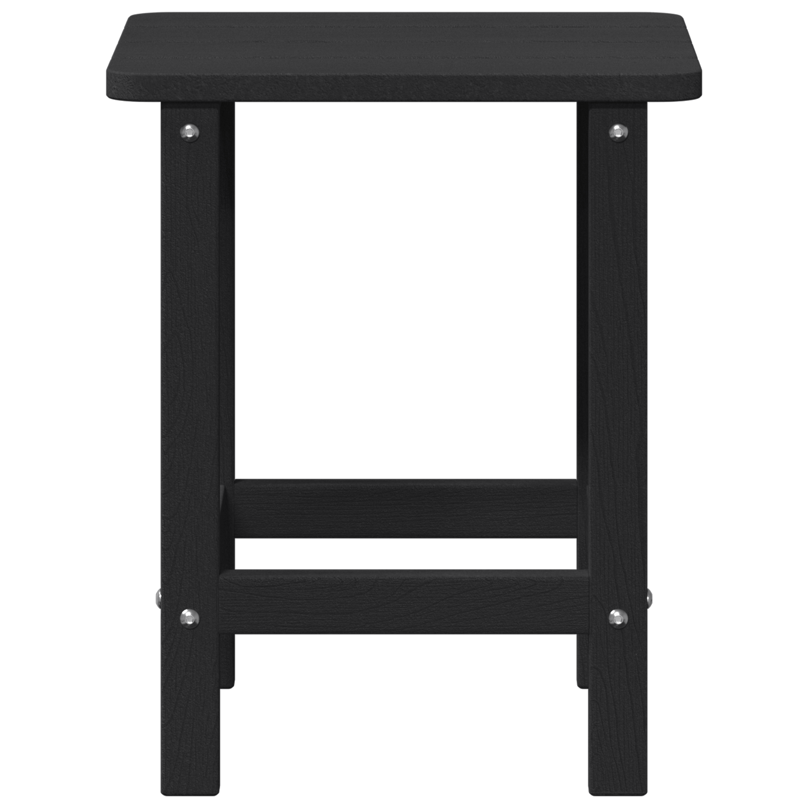 Masa laterală Adirondack Neagră 38x38x45 cm HDPE GartenMobel Dekor