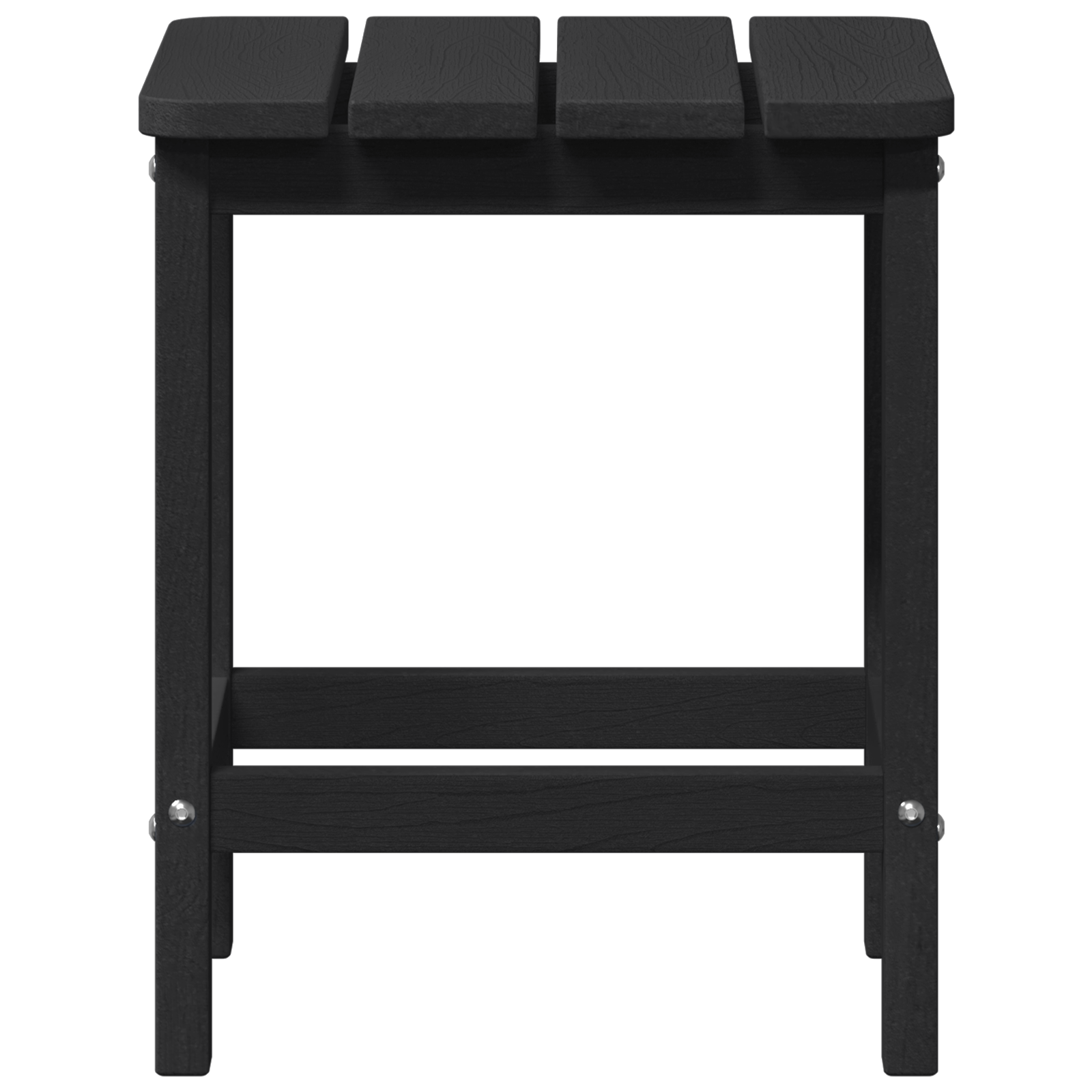 Masa laterală Adirondack Neagră 38x38x45 cm HDPE GartenMobel Dekor