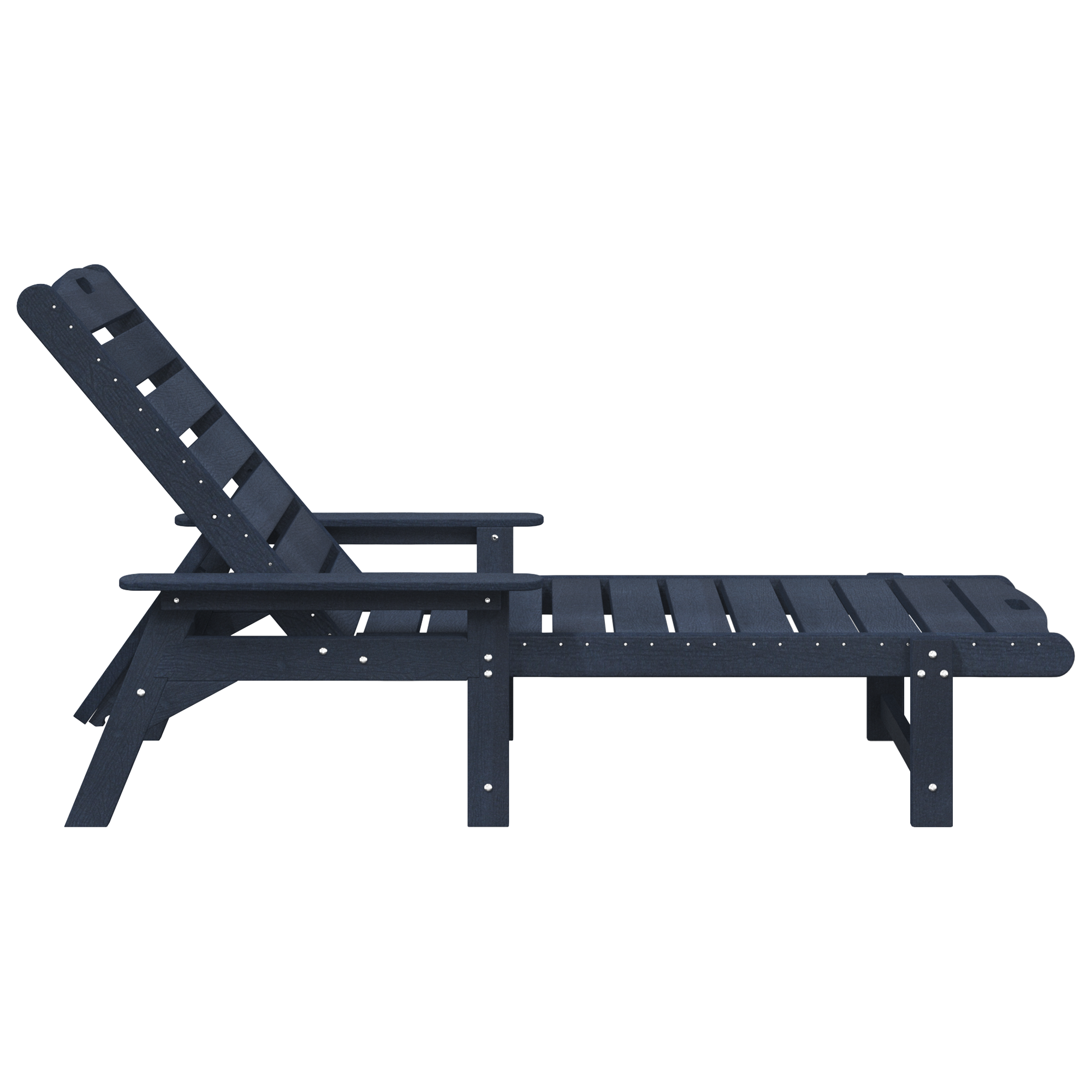 Șezlong Bleumarin 53x162x98.5 cm HDPE GartenMobel Dekor