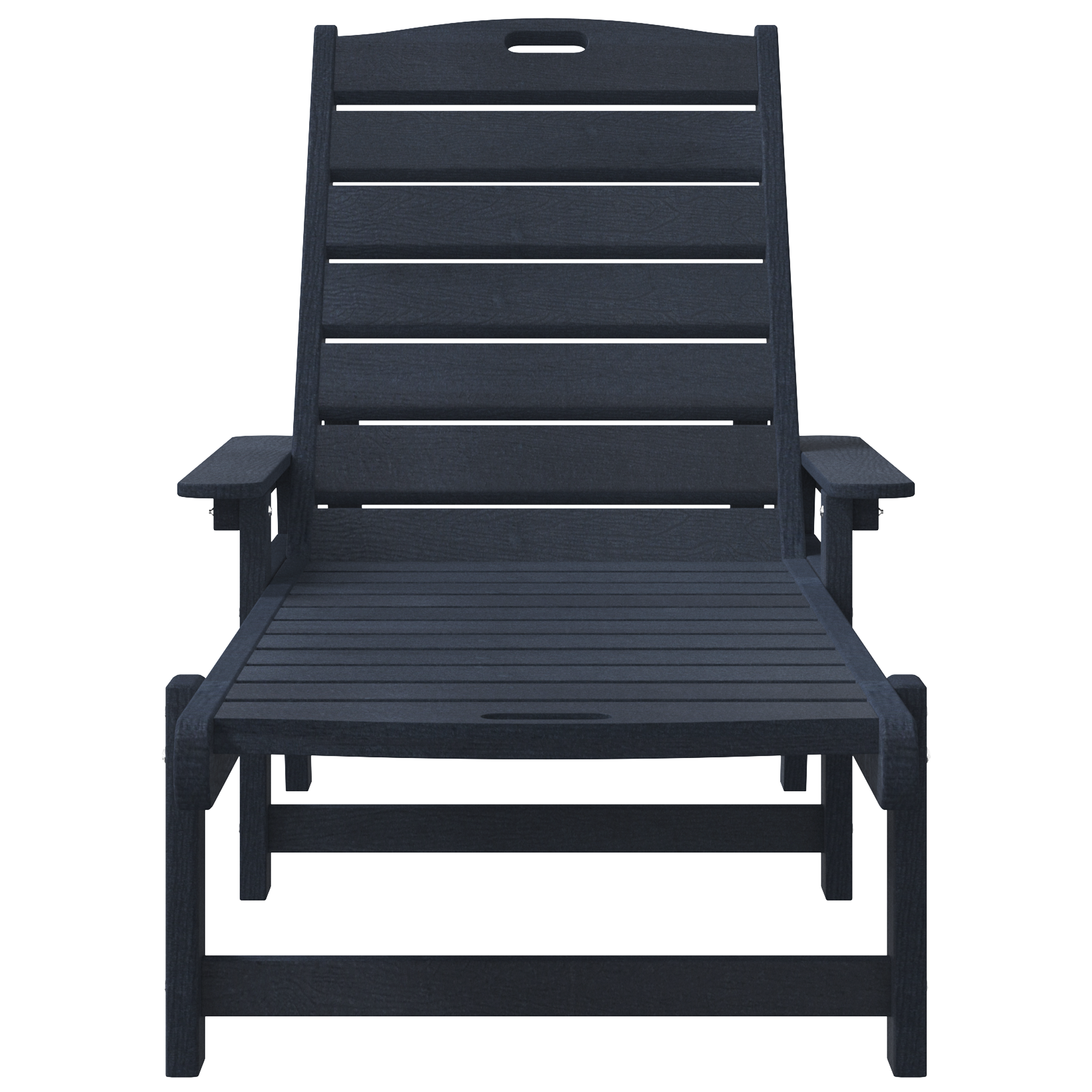Șezlong Bleumarin 53x162x98.5 cm HDPE GartenMobel Dekor