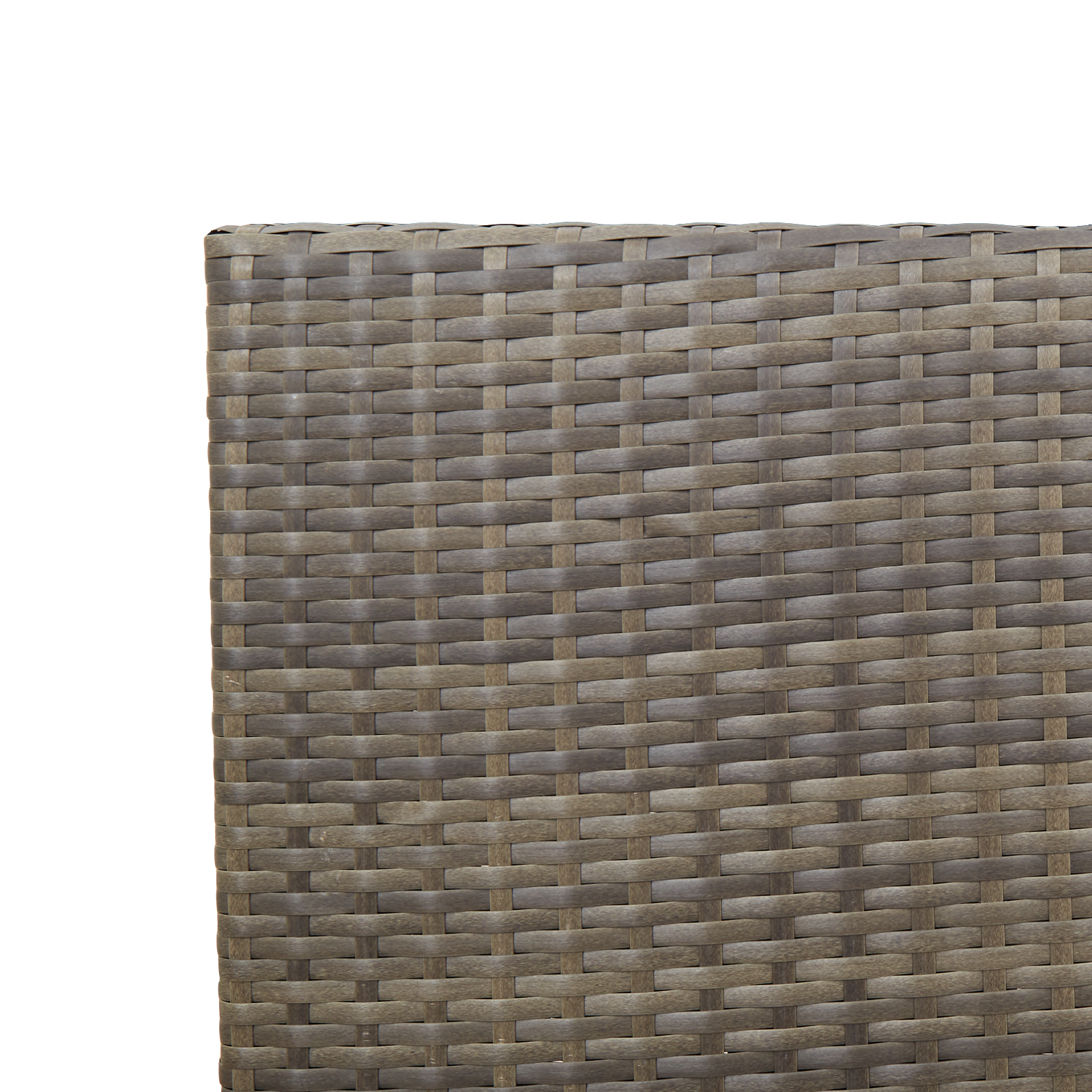 Scaune de grădină stivuibile  cu perne 2 buc Gri Ratan Poly GartenMobel Dekor