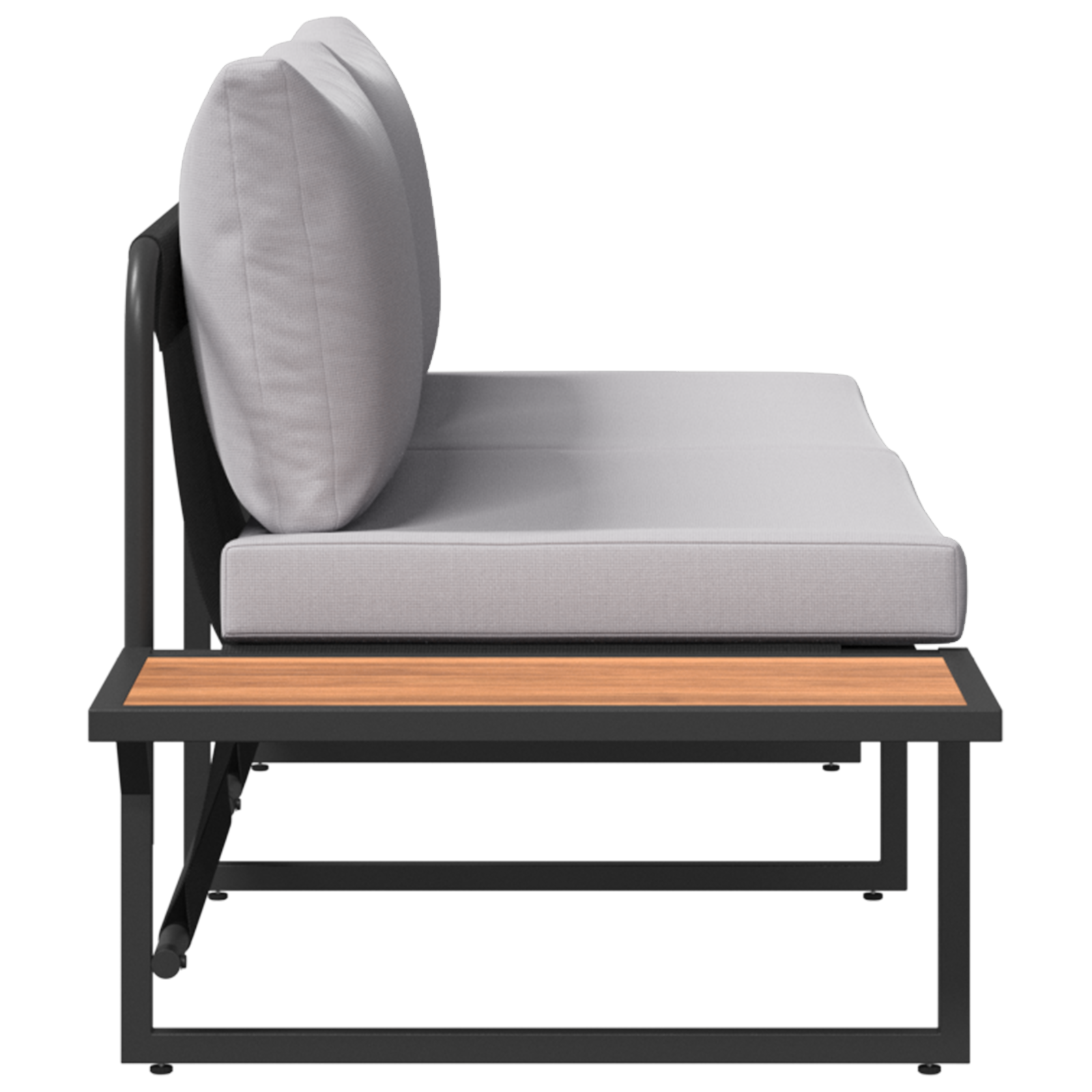 Canapea de grădină cu 2 locuri și perne gri deschis GartenMobel Dekor