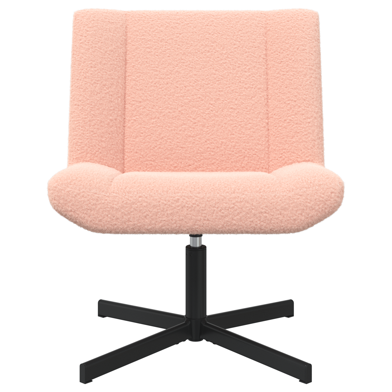 Scaun Accent Roz Baby Poliester, Oțel Standard Rotativ GartenMobel Dekor