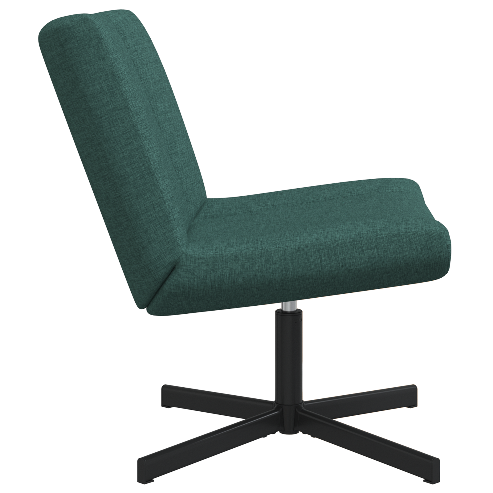 Scaun Accent Verde Închis Poliester Standard Reglabil pe Înălțime GartenMobel Dekor
