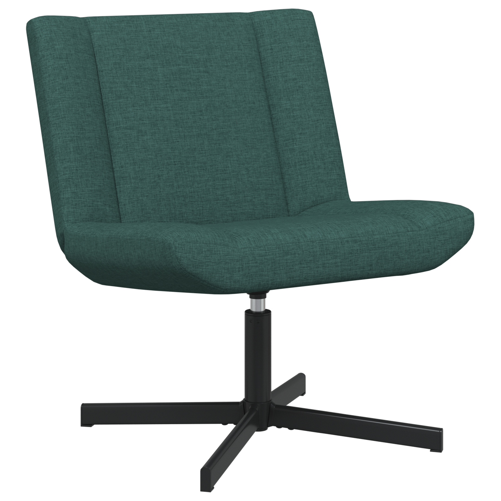 Scaun Accent Verde Închis Poliester Standard Reglabil pe Înălțime GartenMobel Dekor