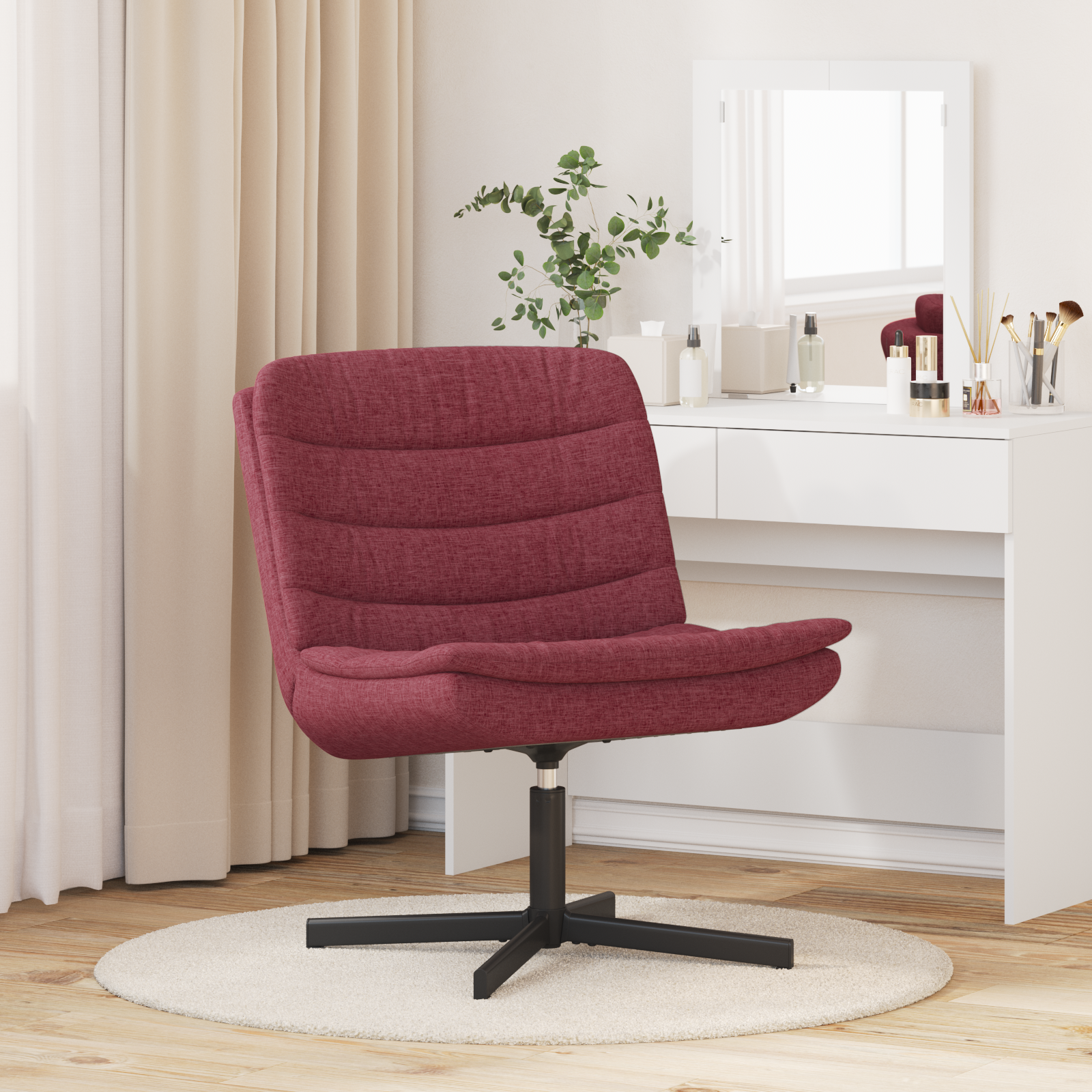 Scaun Rotativ Bordou Țesătură Standard Ergonomic Scaun Rotativ GartenMobel Dekor