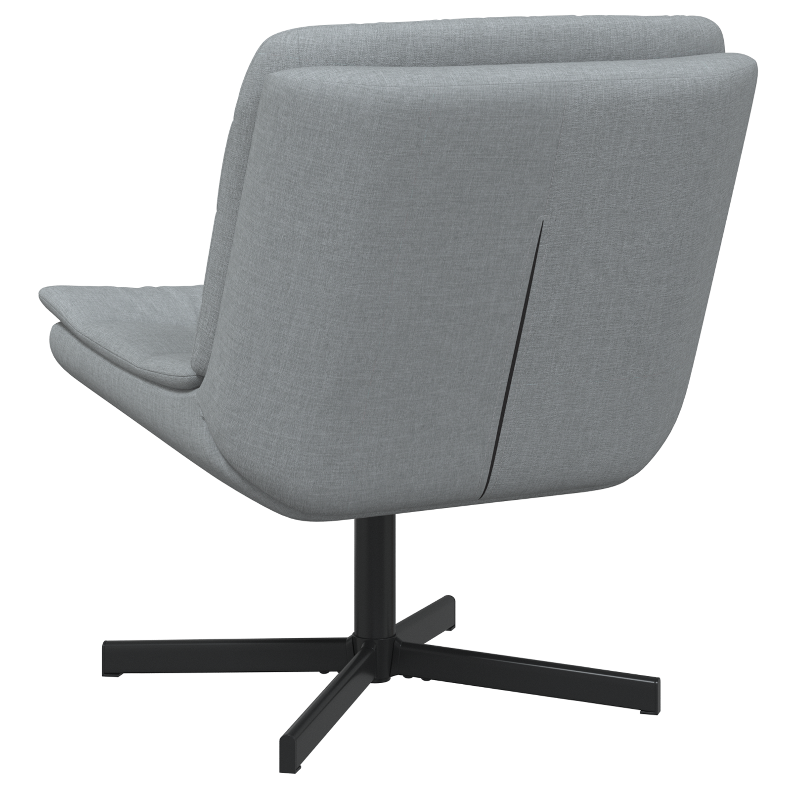 Scaun Rotativ Gri Deschis Țesătură Standard Ergonomic GartenMobel Dekor