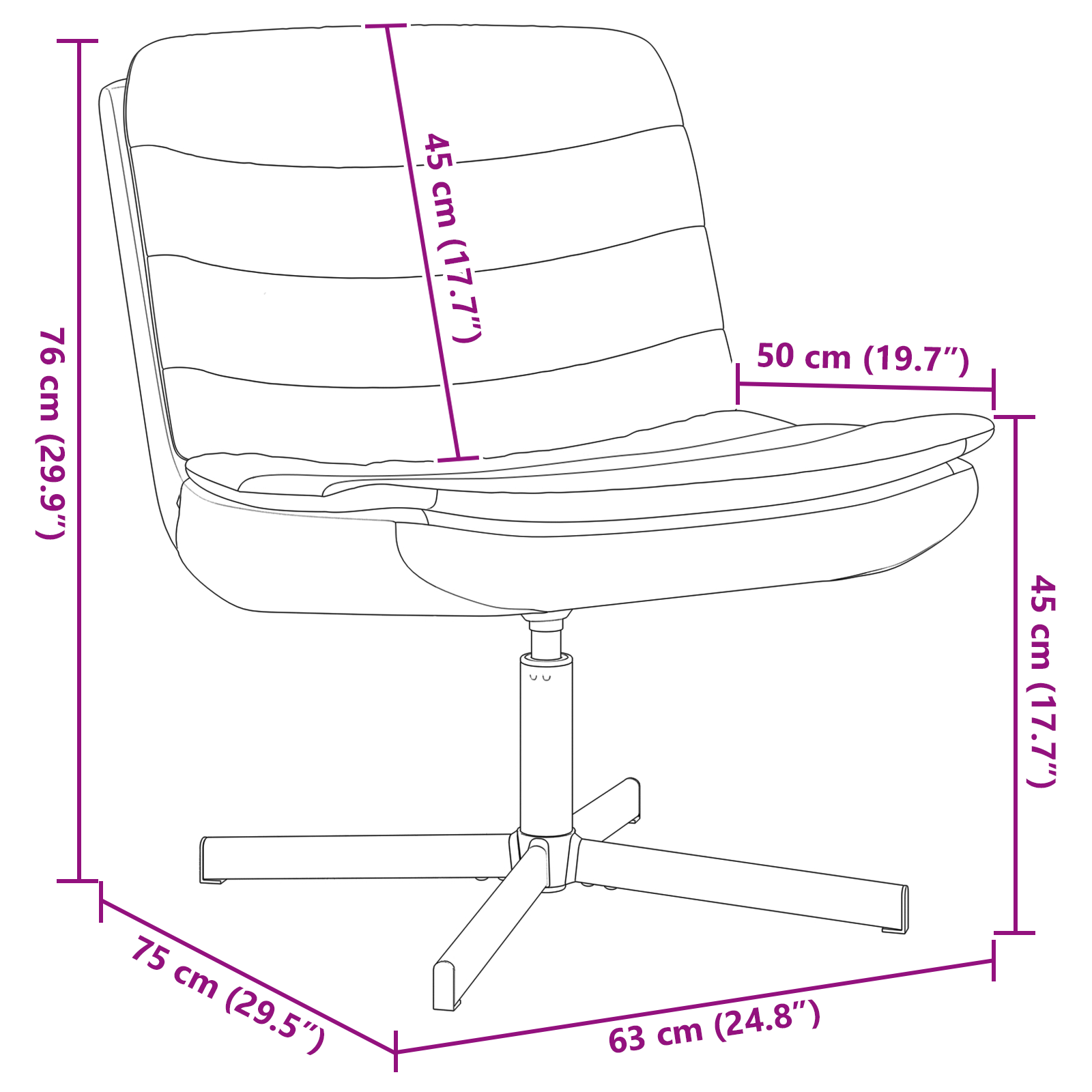 Scaun Rotativ Gri Deschis Țesătură Standard Ergonomic GartenMobel Dekor