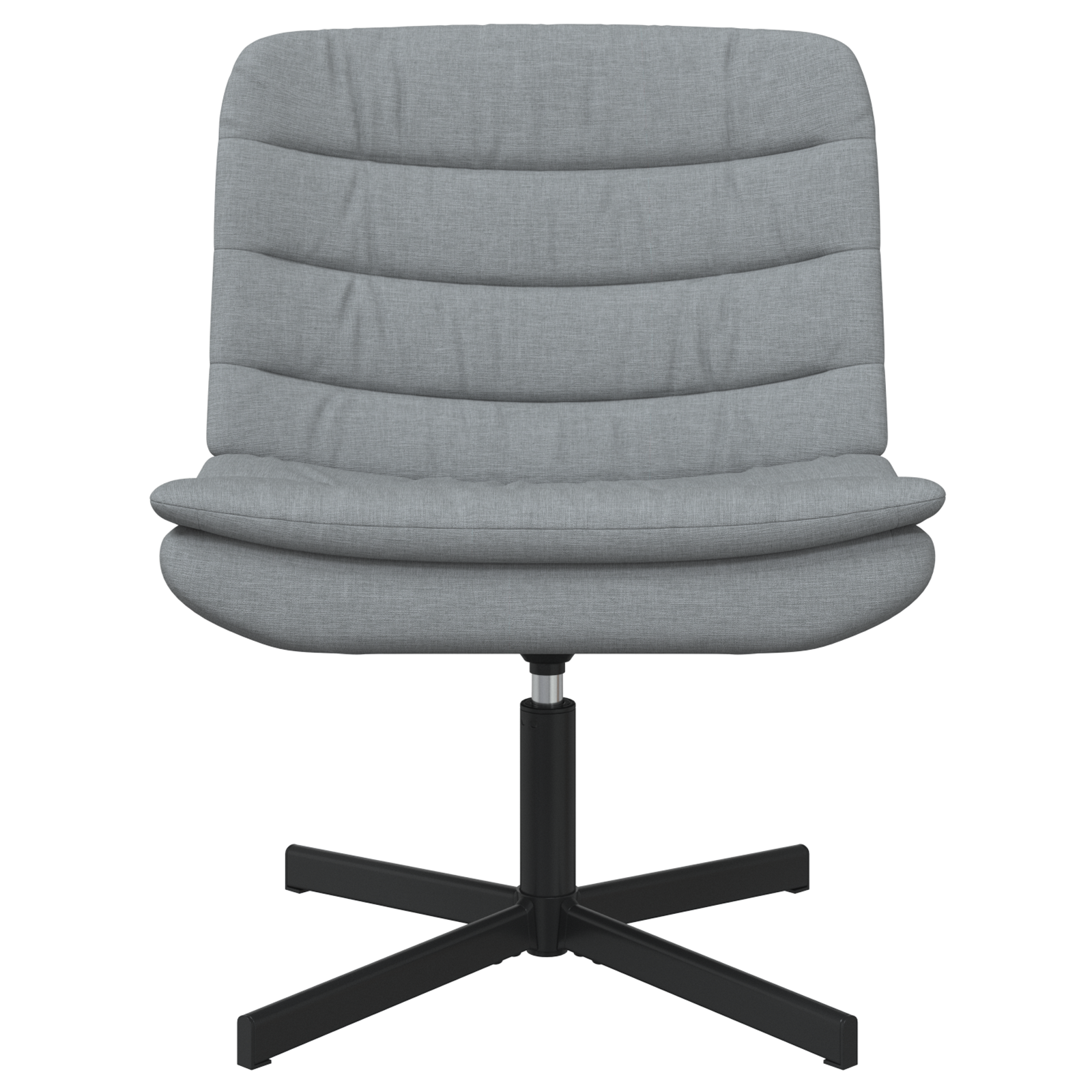 Scaun Rotativ Gri Deschis Țesătură Standard Ergonomic GartenMobel Dekor