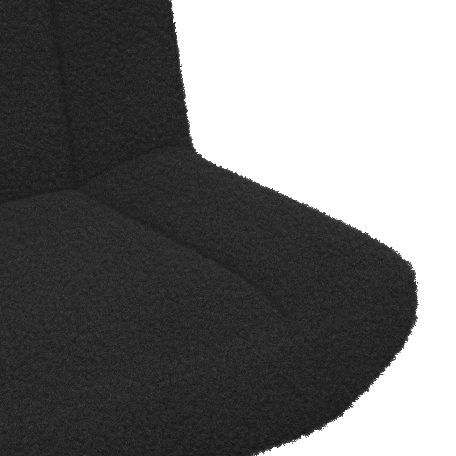 scaun accent Negru Țesătură, Metal Mediu Pivotant Scaun accent GartenMobel Dekor