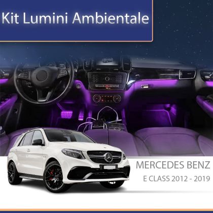 Lumini Ambientale trimuri negru lucios Mercedes GLE GLS W166 2012-2019 control pe sistemul original sau telefon CarStore Technology