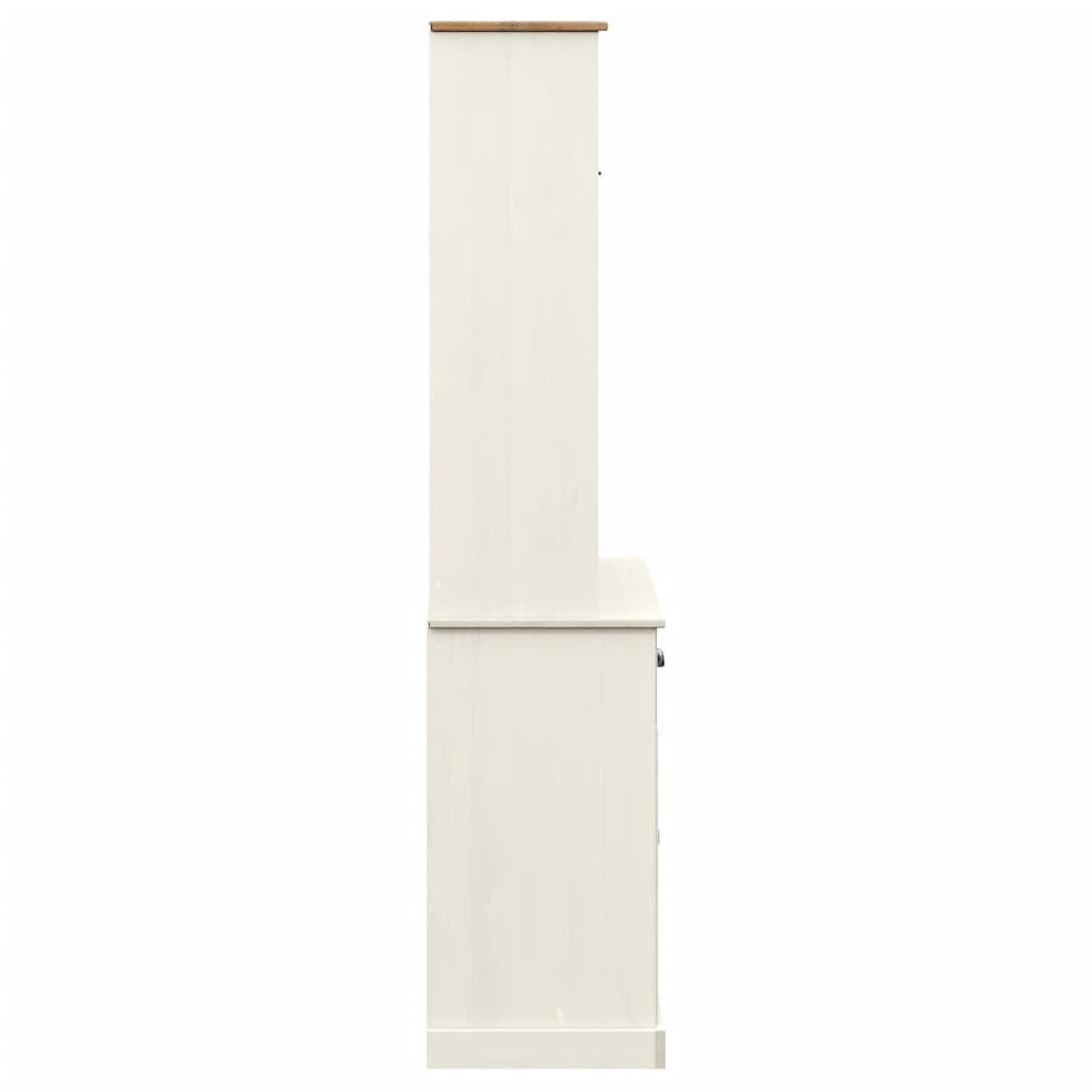 Dulap înalt VIGO, alb, 78x40x175 cm, lemn masiv de pin GartenMobel Dekor