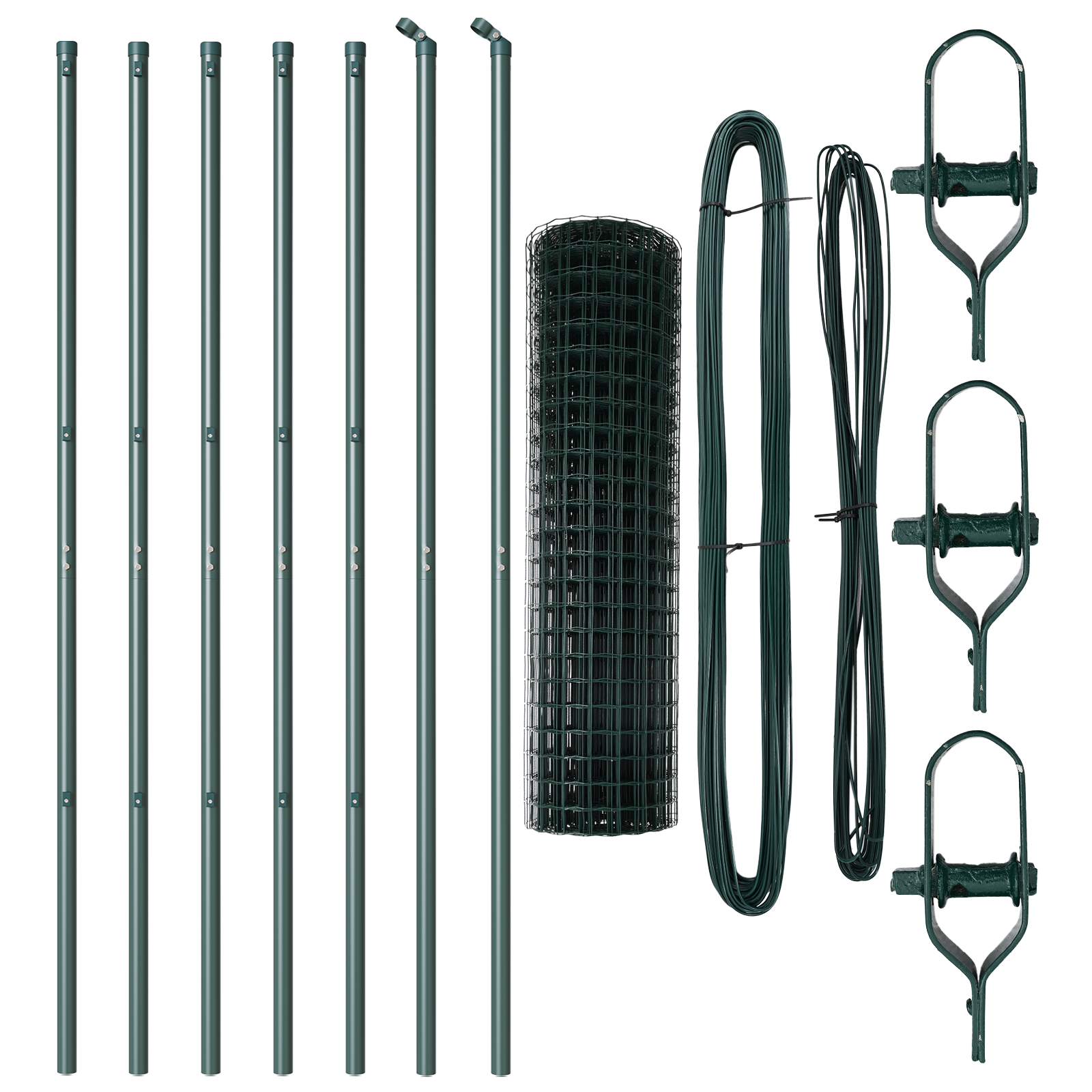 Euro Fence Set de 2 Verde Oțel vopsit electrostatic 10 x 1.0 m GartenMobel Dekor