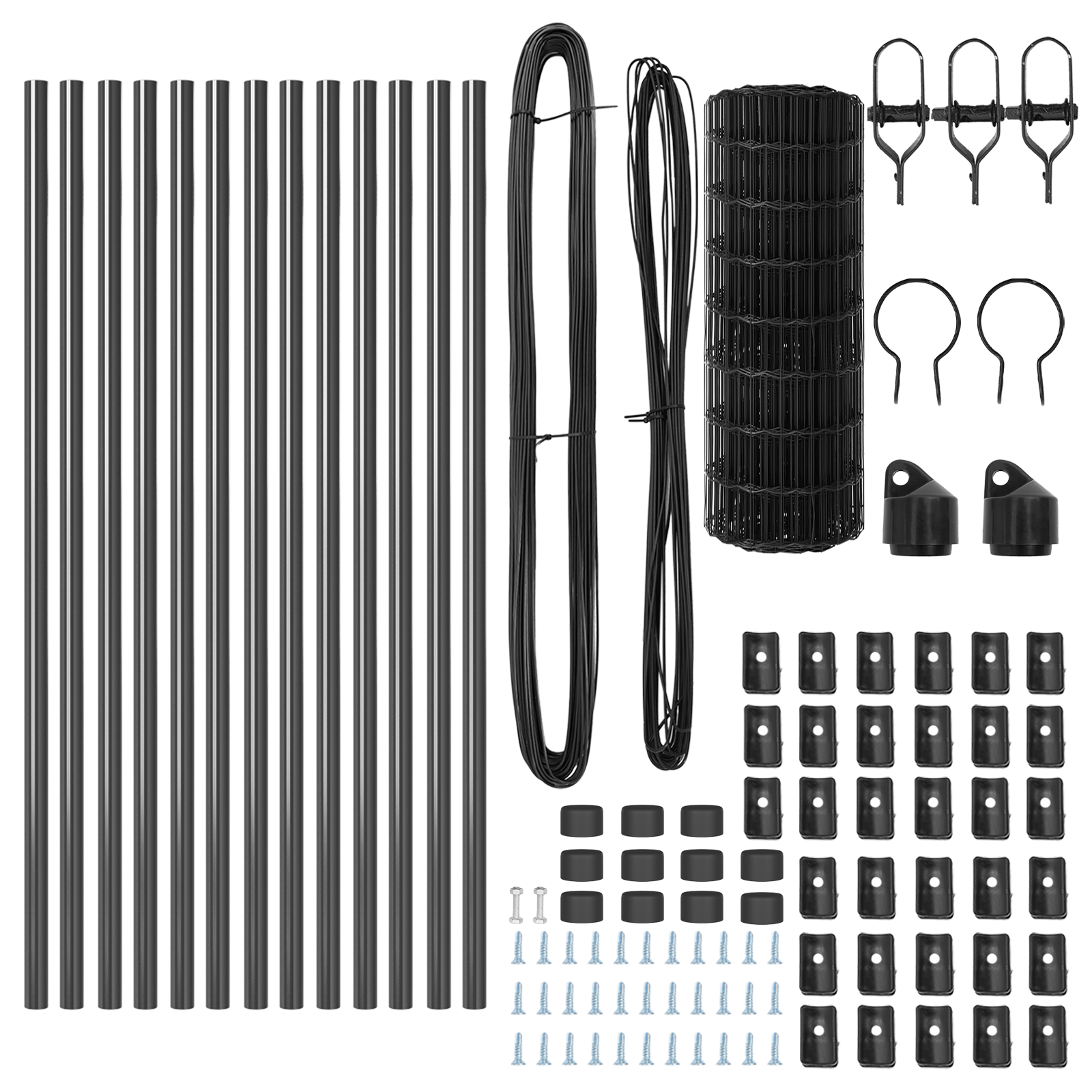 Euro Fence cu 13 Stâlpi 0.6x25 m Oțel galvanizat Gri GartenMobel Dekor