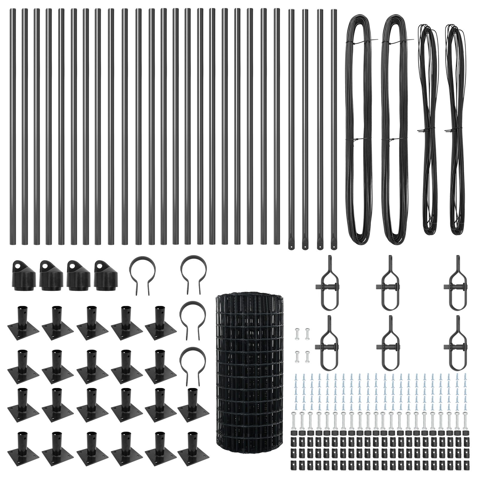 Euro Fence cu 13 stâlpi flanșați 0.6x50 m Oțel galvanizat GartenMobel Dekor