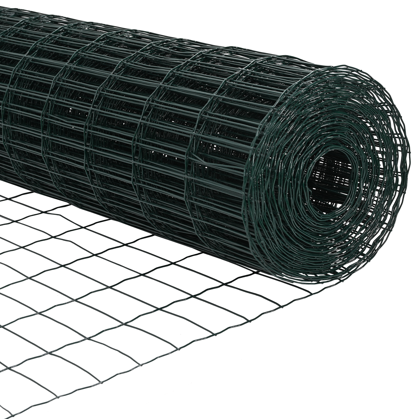 Gard Euro cu 7 stâlpi flanșați 0.6x10 m Oțel galvanizat GartenMobel Dekor