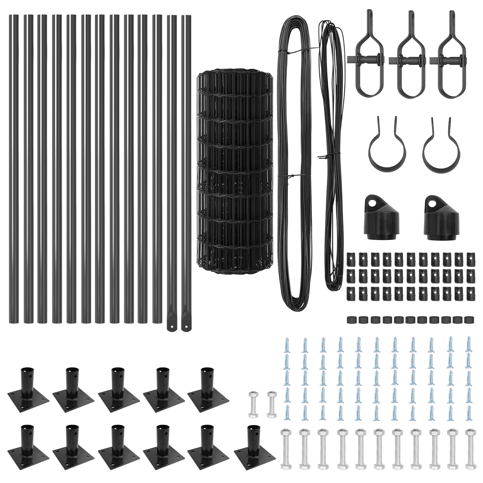 Împrejmuire Euro cu 13 posturi flanșate 0,6x25 m Oțel galvanizat GartenMobel Dekor