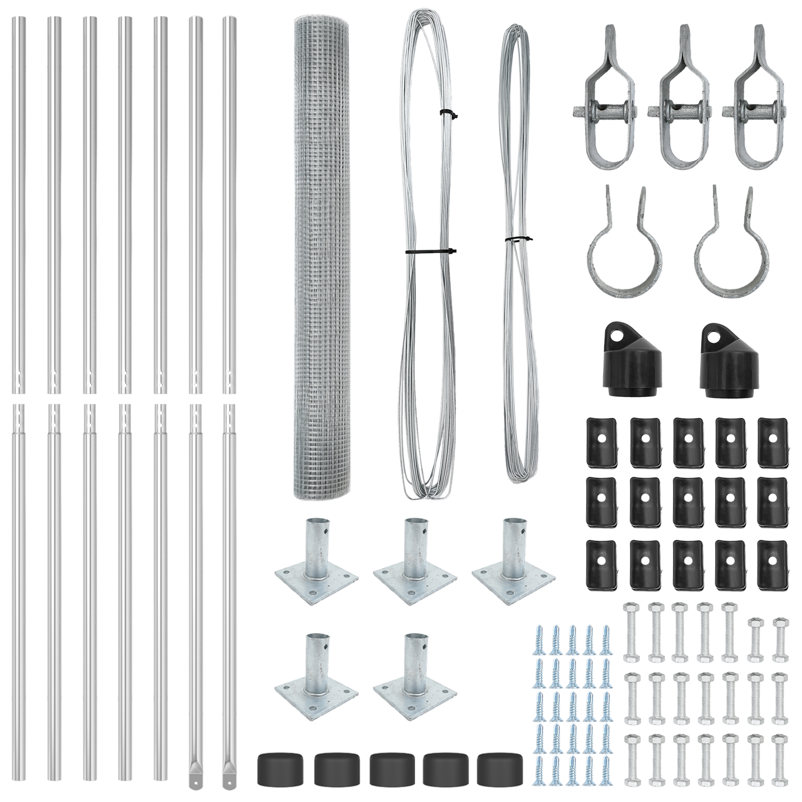 Set de Stâlpi Set de 2 Oțel galvanizat 10m x 1m Durabil GartenMobel Dekor