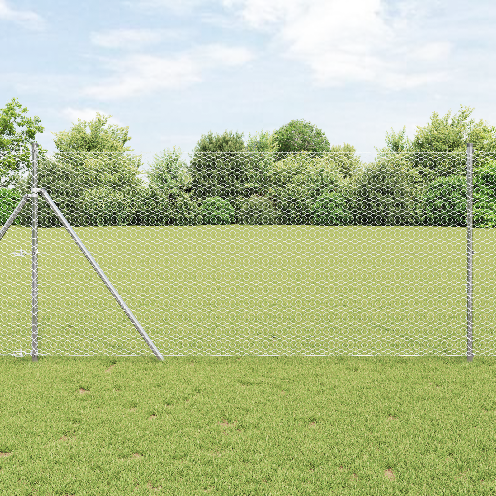 Set de garduri Set de 2 Oțel galvanizat 25 x 1.2 m GartenMobel Dekor