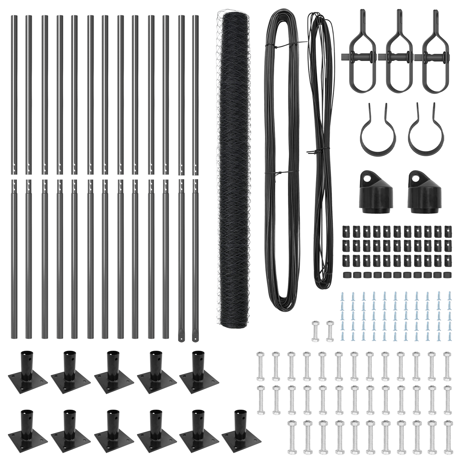 Gard Hexagonal Gri 1.4x25 m Oțel GartenMobel Dekor