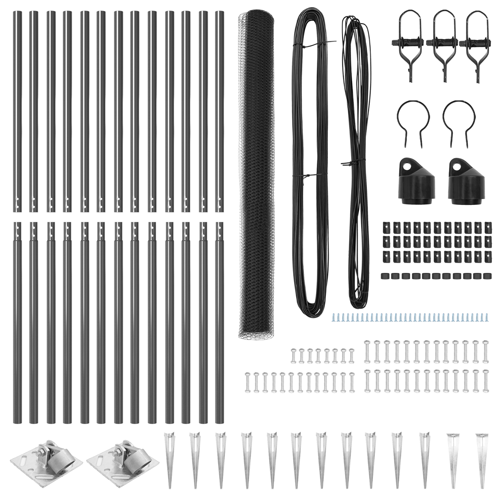 Gard Hexagonal Gri 1.6x25 m Oțel GartenMobel Dekor
