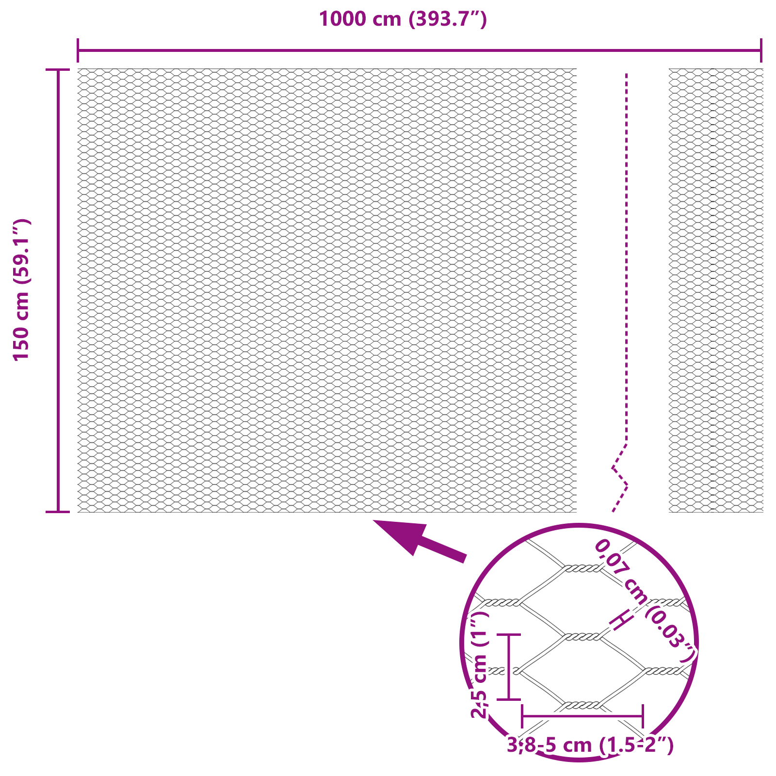 Gard Hexagonal Gri 1.5x10 m Oțel, Stâlpi de Gard cu Spike 7 pcs Ø32 mm 170 cm Oțel Zincat GartenMobel Dekor