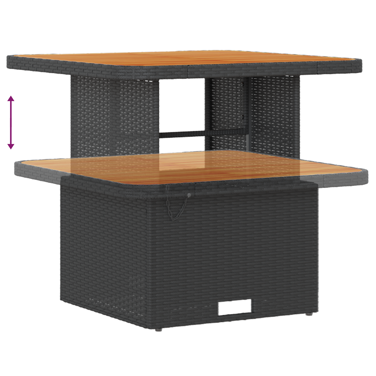 Set canapea grădină cu perne 8 bucăți ratan negru, Set dining grădină cu perne 3 bucăți ratan negru GartenMobel Dekor