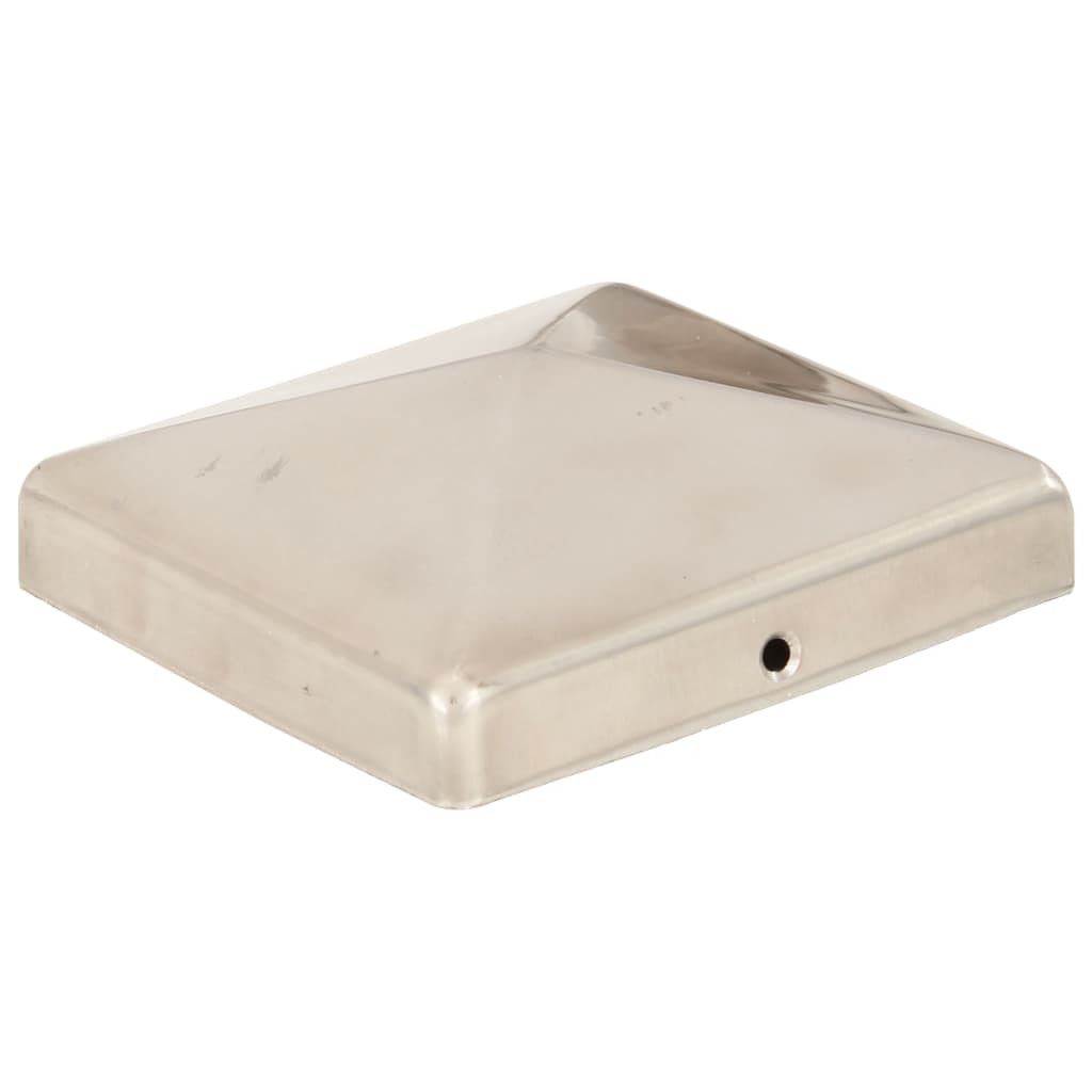 Capace stâlpi de gard piramidă 6 buc. oțel inoxidabil 101x101mm GartenMobel Dekor