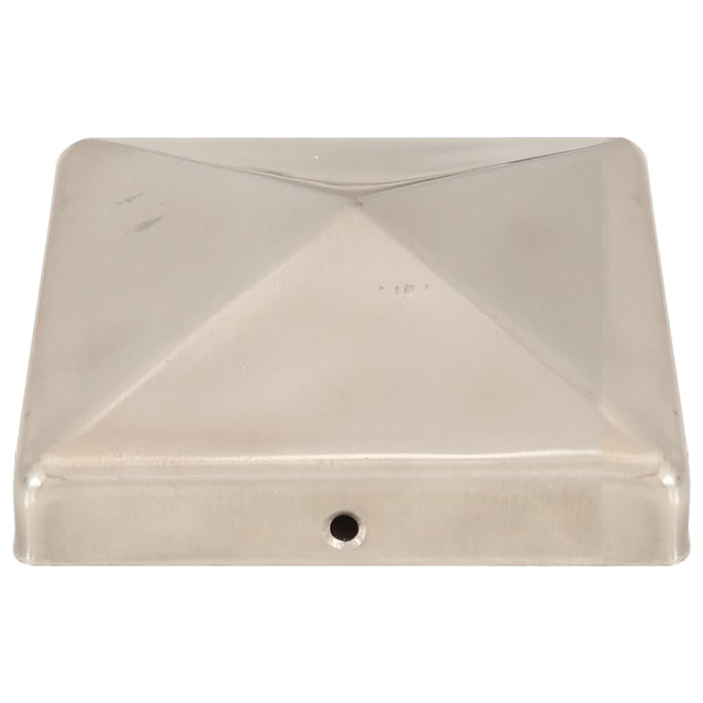 Capace stâlpi de gard piramidă 6 buc. oțel inoxidabil 101x101mm GartenMobel Dekor