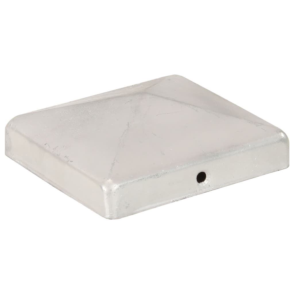 Capace stâlpi gard piramidă 6 buc. metal galvanizat 101x101 mm GartenMobel Dekor