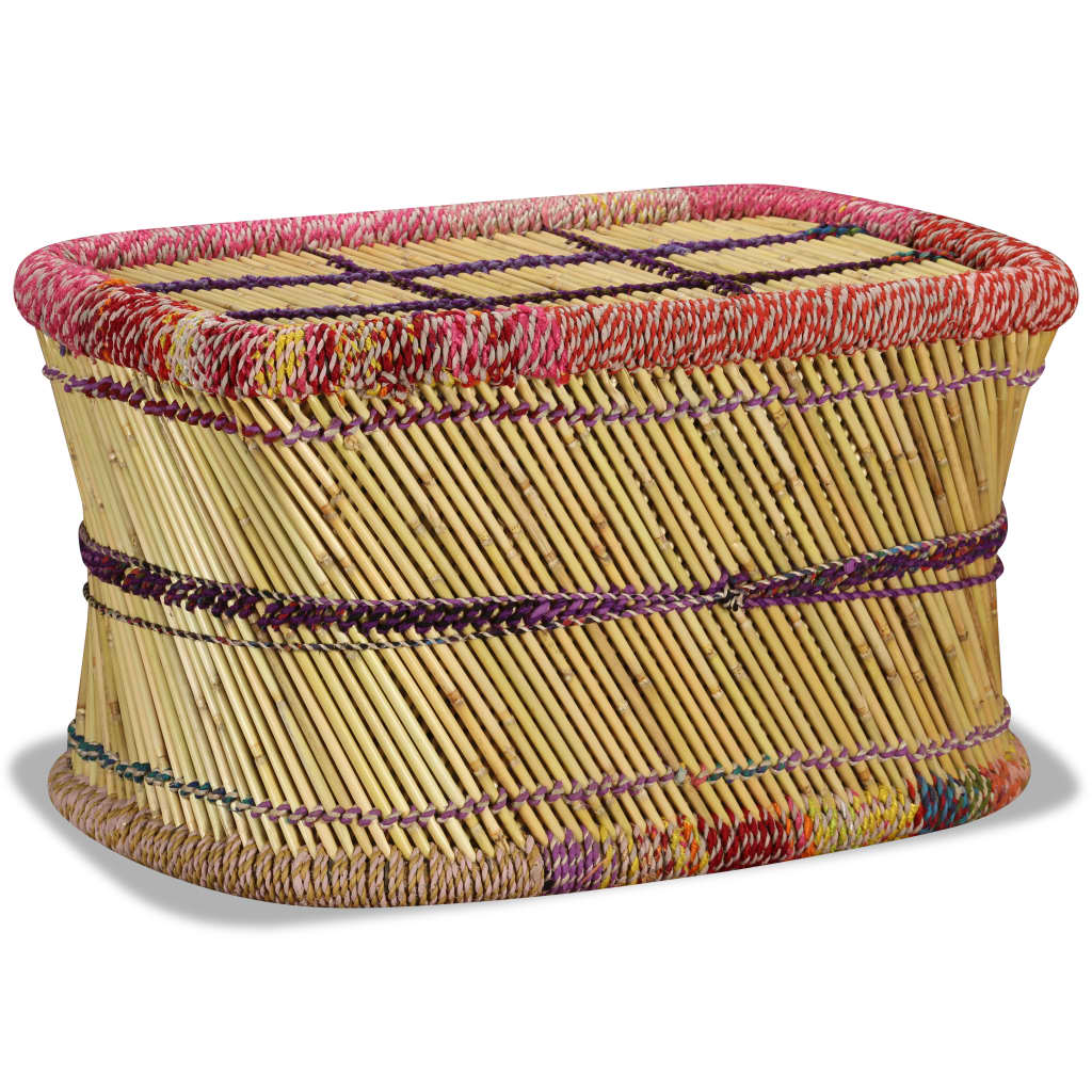 Măsuță de cafea cu detalii chindi, multicolor, bambus GartenMobel Dekor