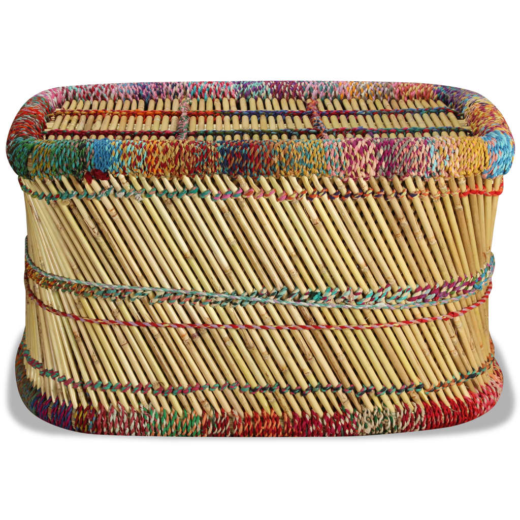 Măsuță de cafea cu detalii chindi, multicolor, bambus GartenMobel Dekor