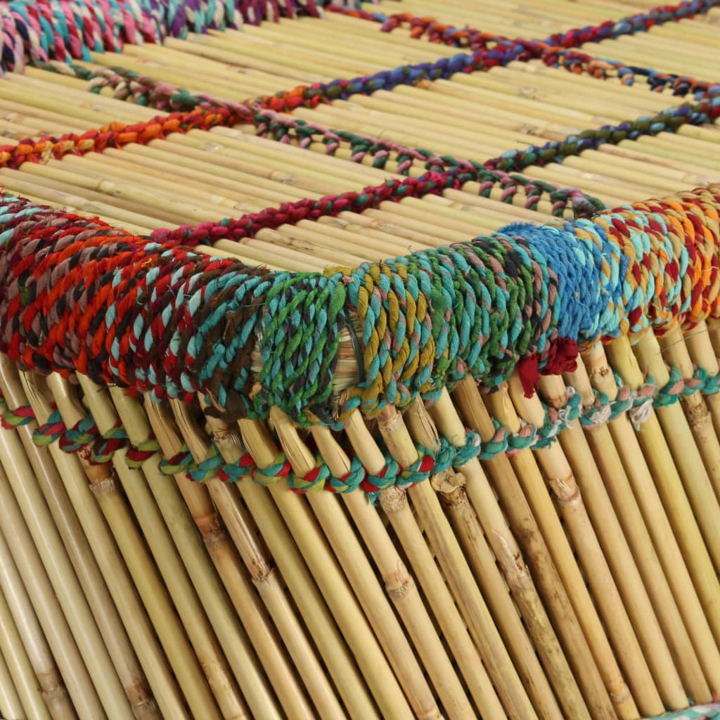 Măsuță de cafea cu detalii chindi, multicolor, bambus GartenMobel Dekor
