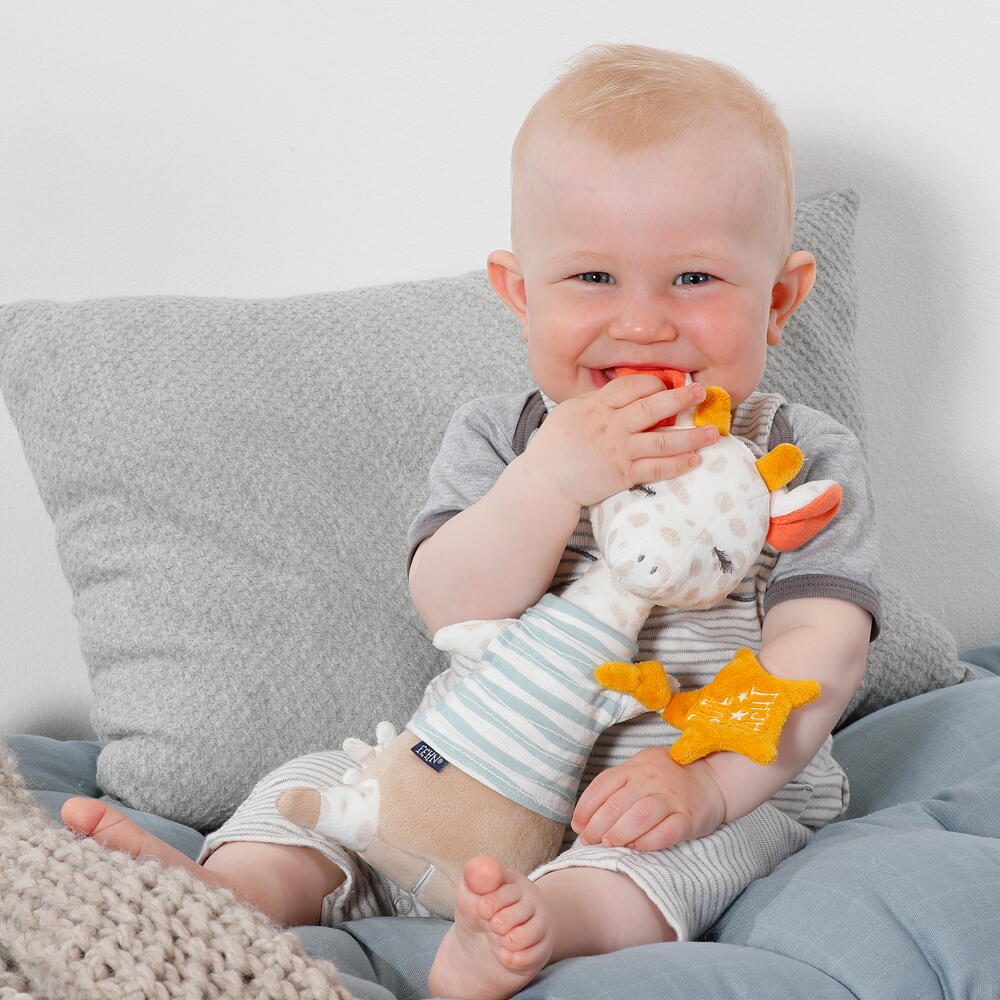 Girafa de plus cu lampa de veghe PlayLearn Toys