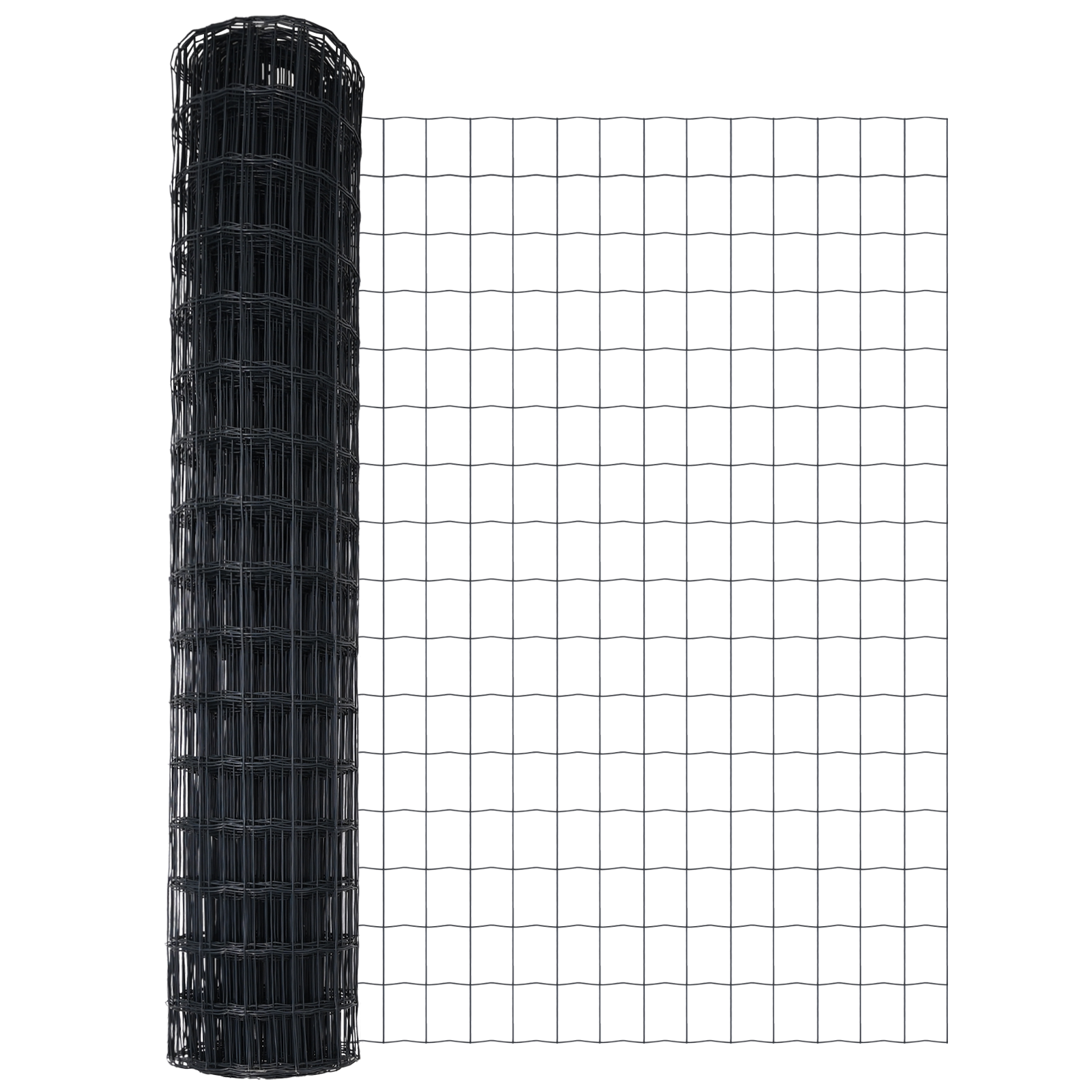 Gard Euro cu 7 Stâlpi 1.4x10 m Oțel Galvanizat Gri GartenMobel Dekor