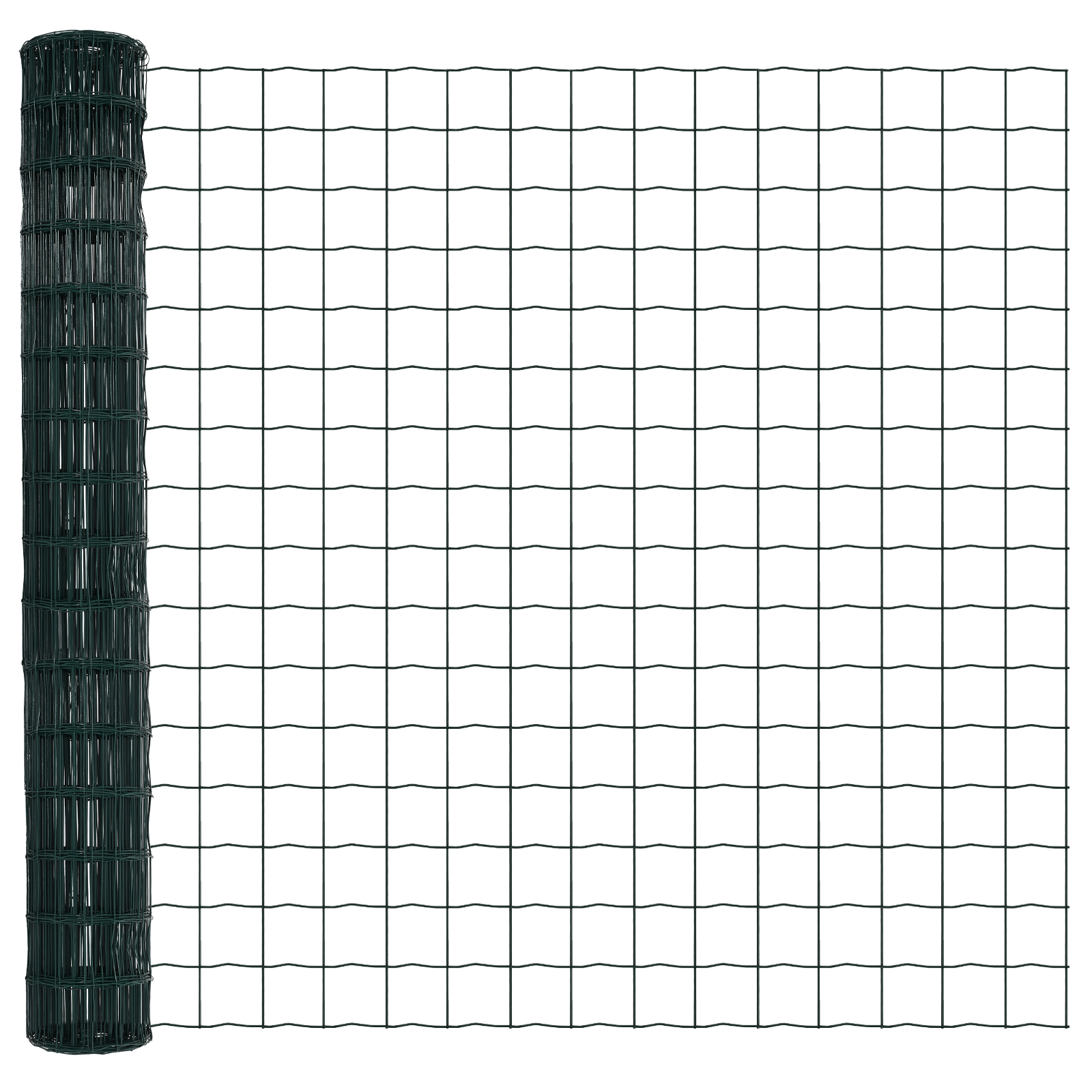 Gard Euro cu 7 Stâlpi cu Flanșe 1.5x10 m Oțel Galvanizat GartenMobel Dekor