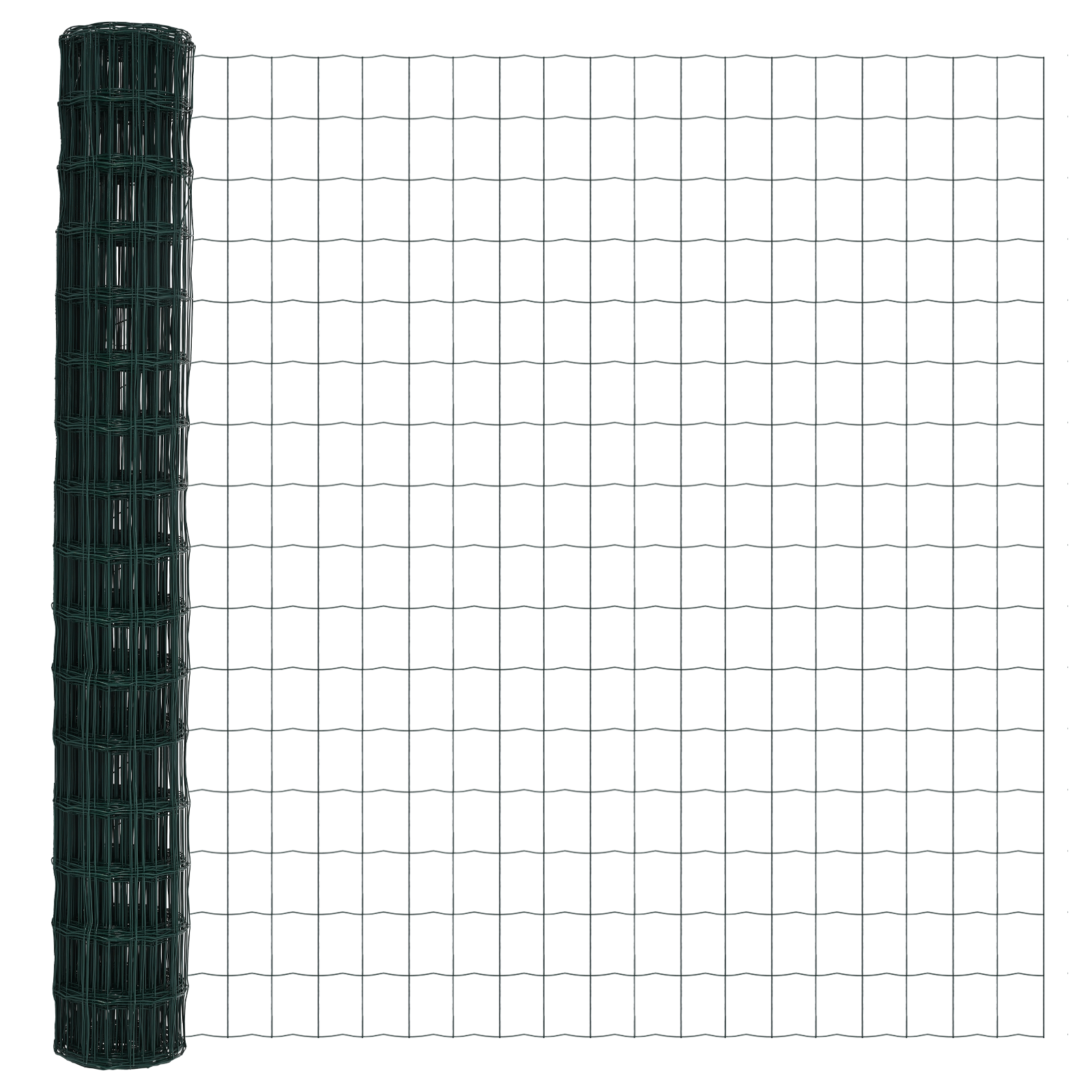 Gard Euro cu 7 posturi flanșate 1.5x10 m din oțel galvanizat GartenMobel Dekor