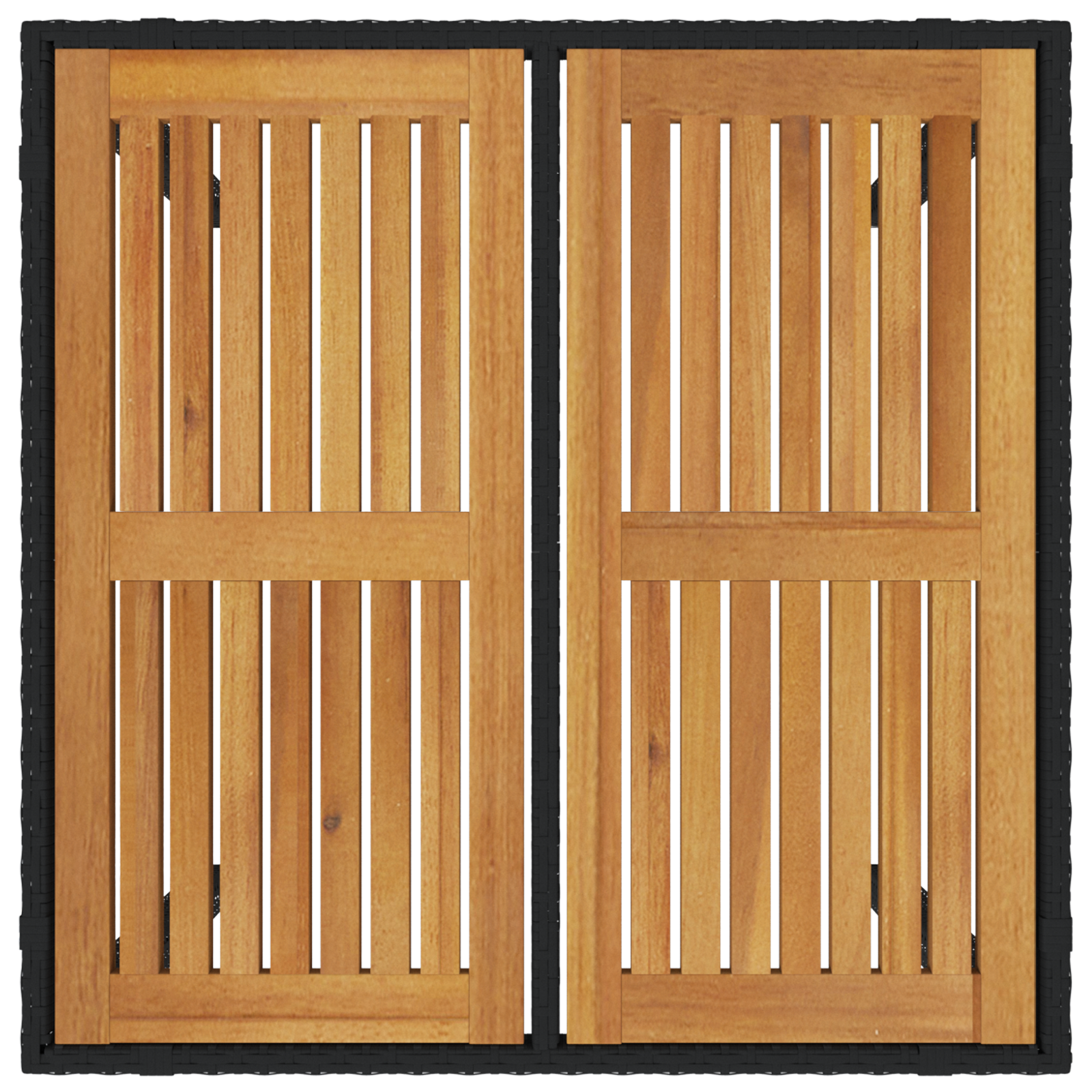 Set de 5 piese pentru dining în grădină  Ratan Polimer Negru GartenMobel Dekor