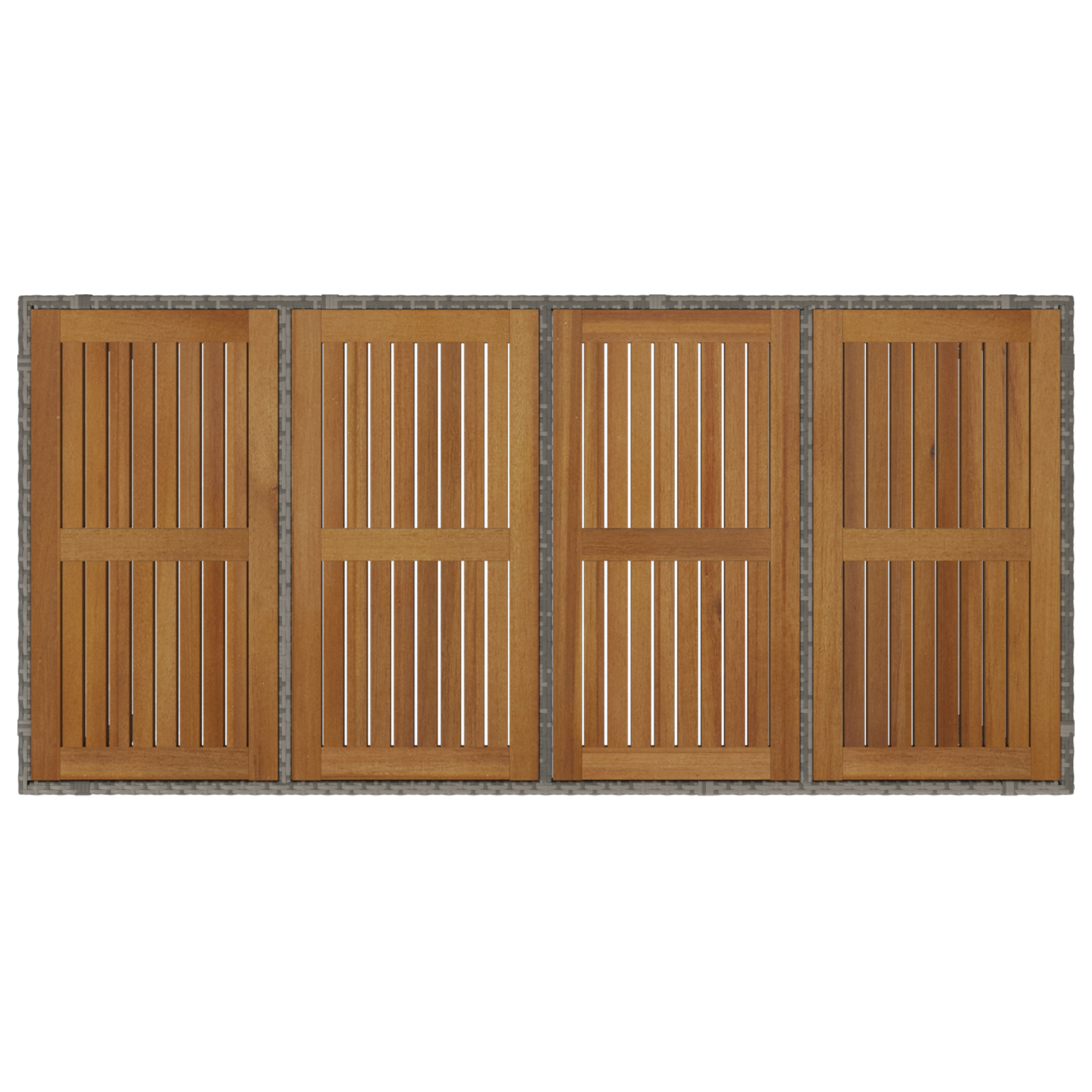 Set de Dining pentru Grădină  7 Piese Gri Poliratan GartenMobel Dekor